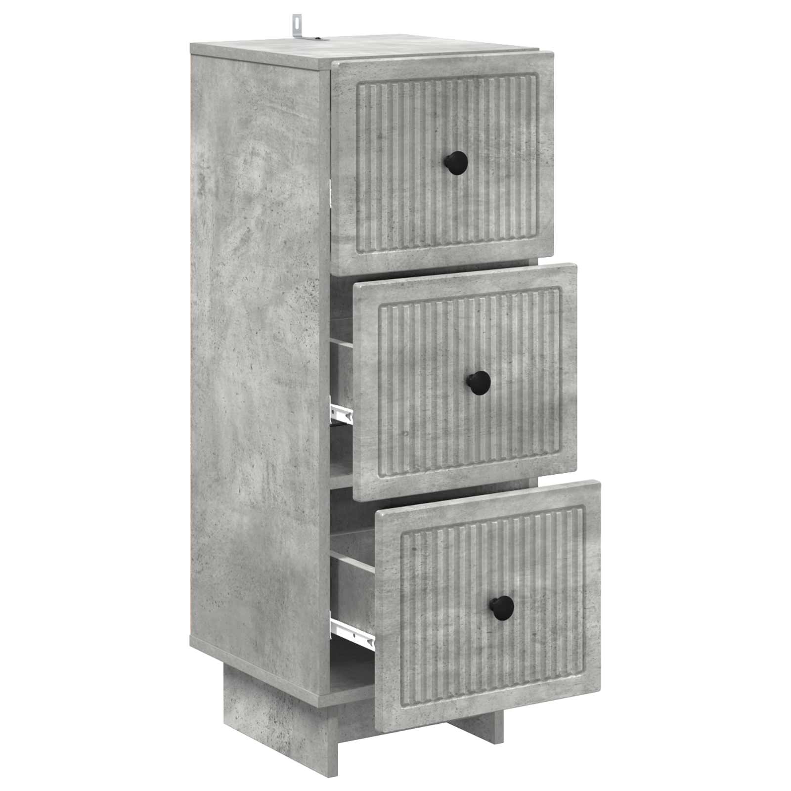 Armoire à tiroirs Gris béton 33 x 34,5 x 90 cm - XIOS