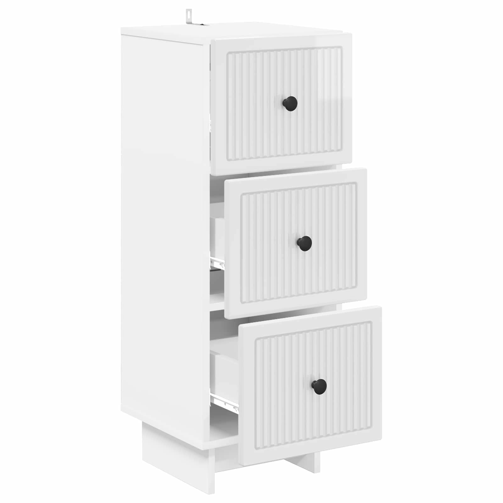 Armoire à tiroirs Blanc brillant 33 x 34,5 x 90 cm - XIOS