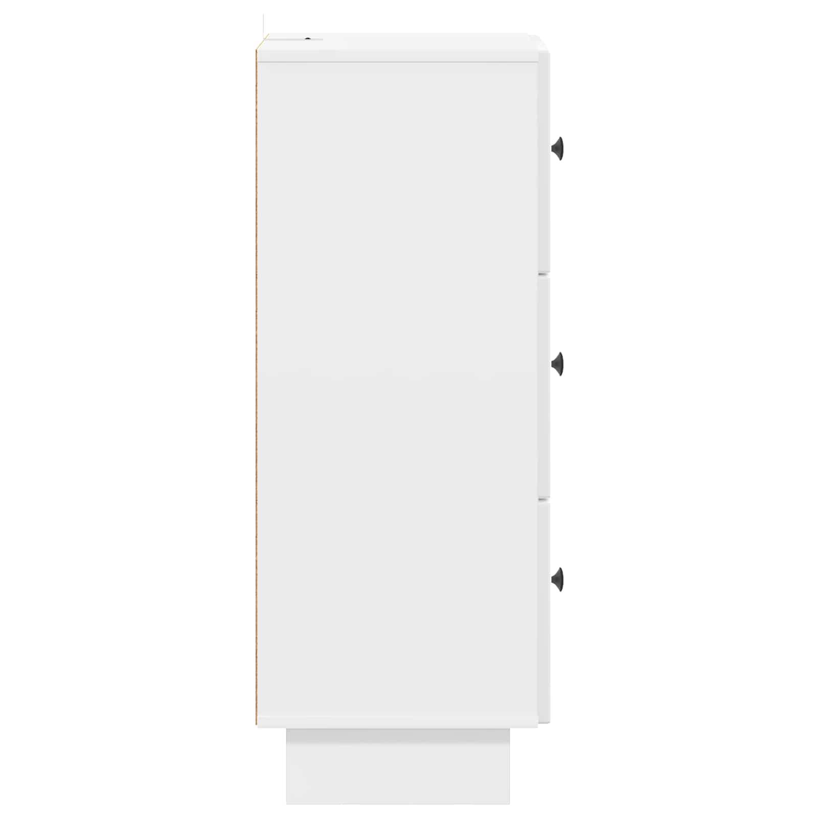 Armoire à tiroirs Blanc brillant 33 x 34,5 x 90 cm - XIOS