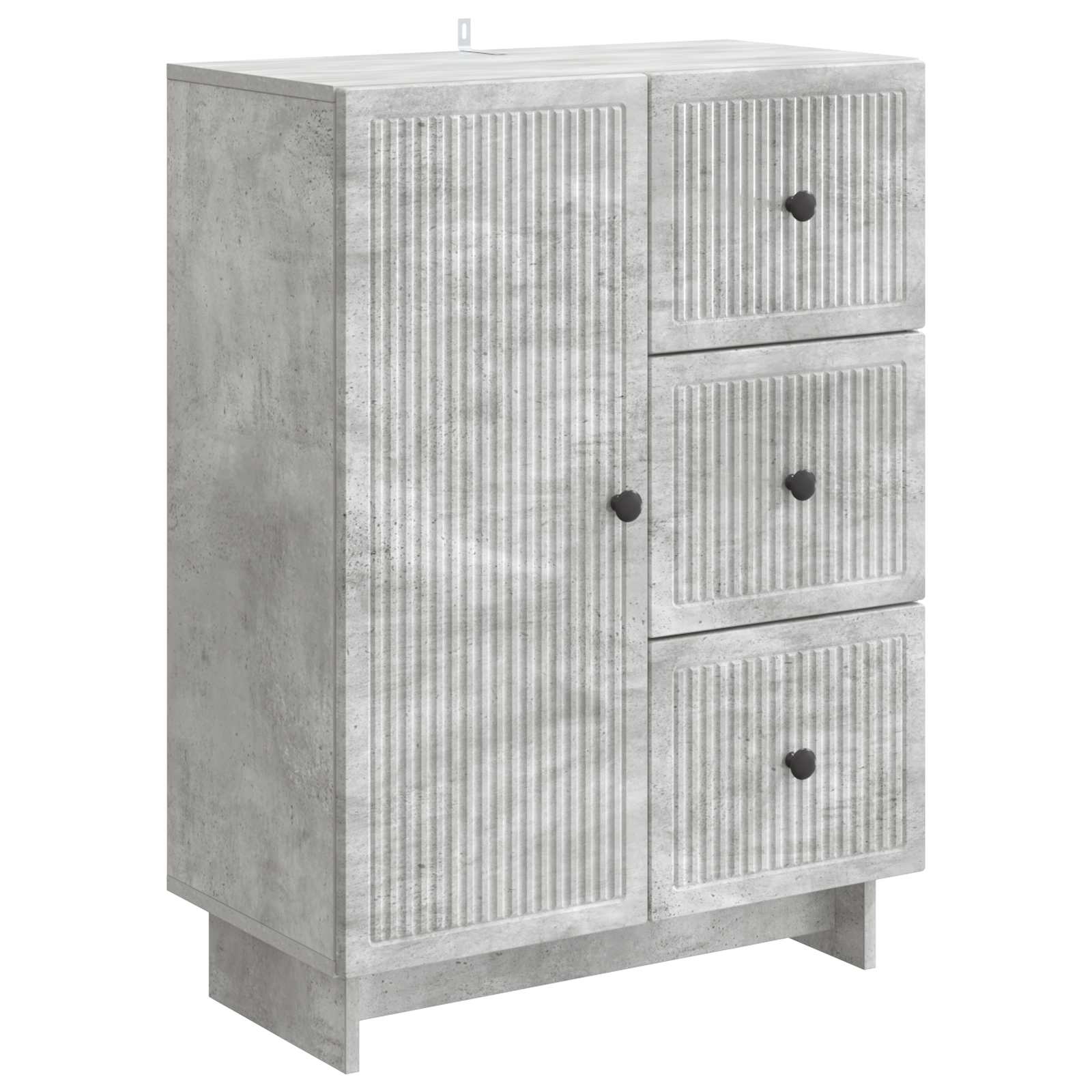 Buffet Gris béton 66 x 34,5 x 90 cm Bois d'ingénierie - XIOS