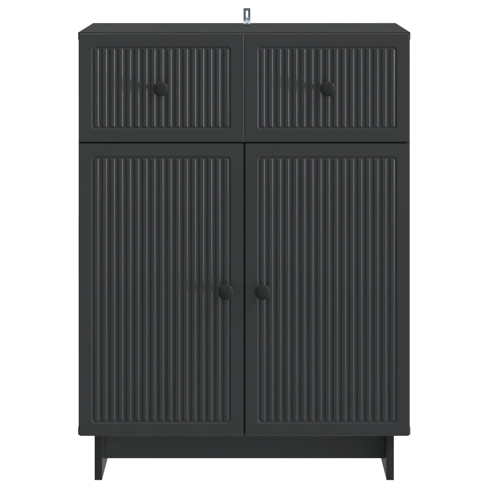 Buffet avec tiroir Noir 66 x 34,5 x 90 cm Bois d'ingénierie - XIOS