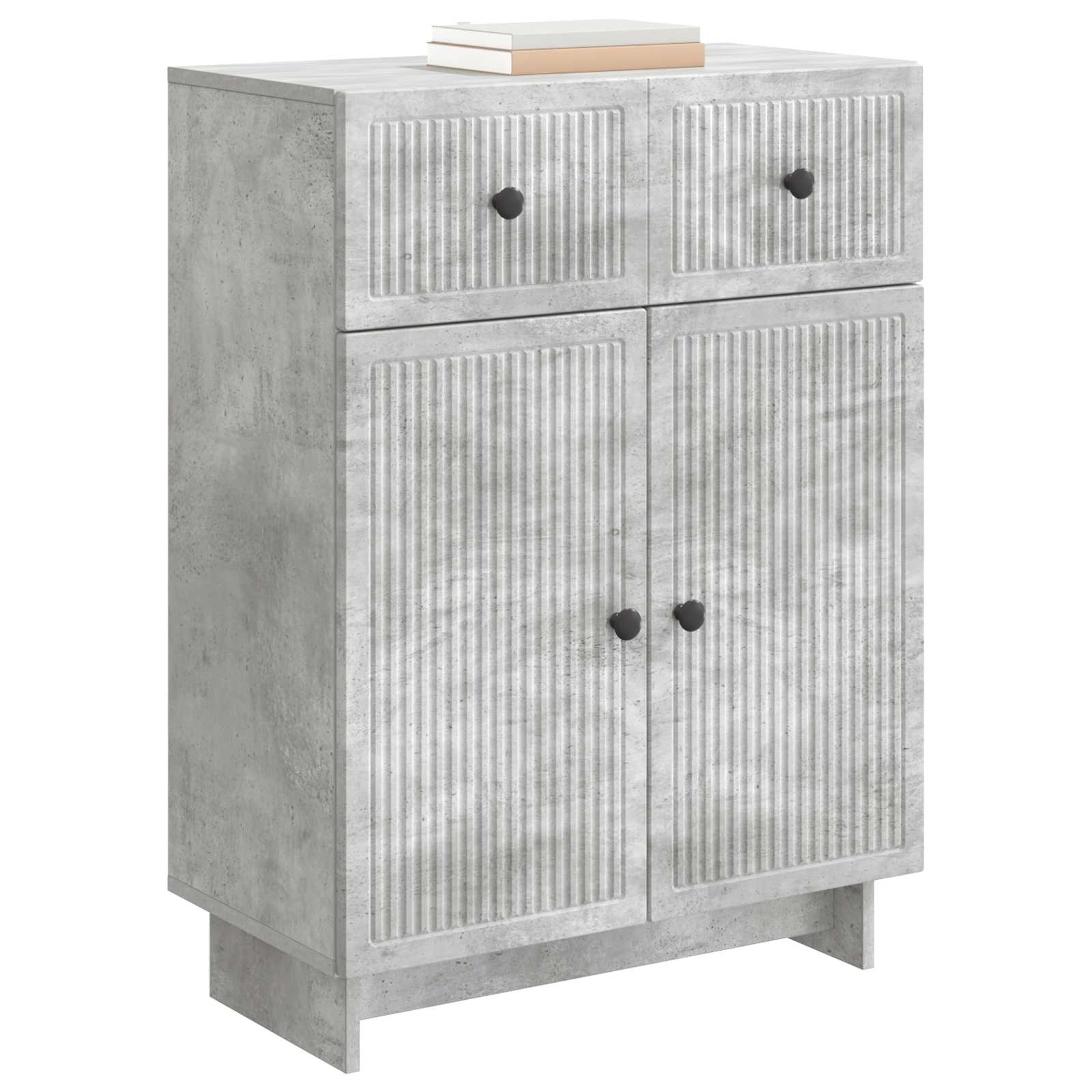 Buffet Gris béton 66 x 34,5 x 90 cm Bois d'ingénierie - XIOS