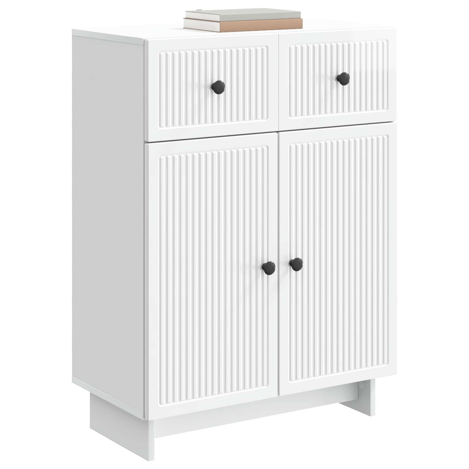 Buffet Blanc brillant 66 x 34,5 x 90 cm Bois d'ingénierie - XIOS