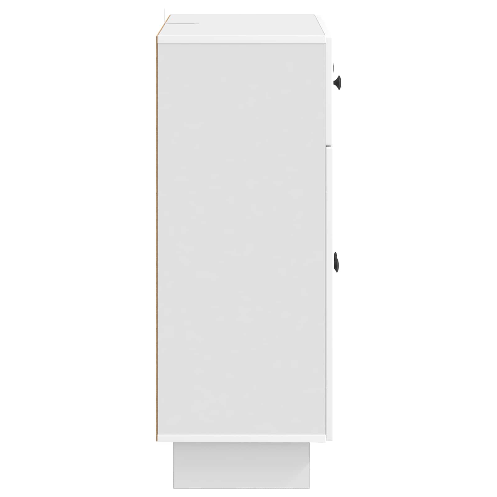 Buffet Blanc brillant 66 x 34,5 x 90 cm Bois d'ingénierie - XIOS