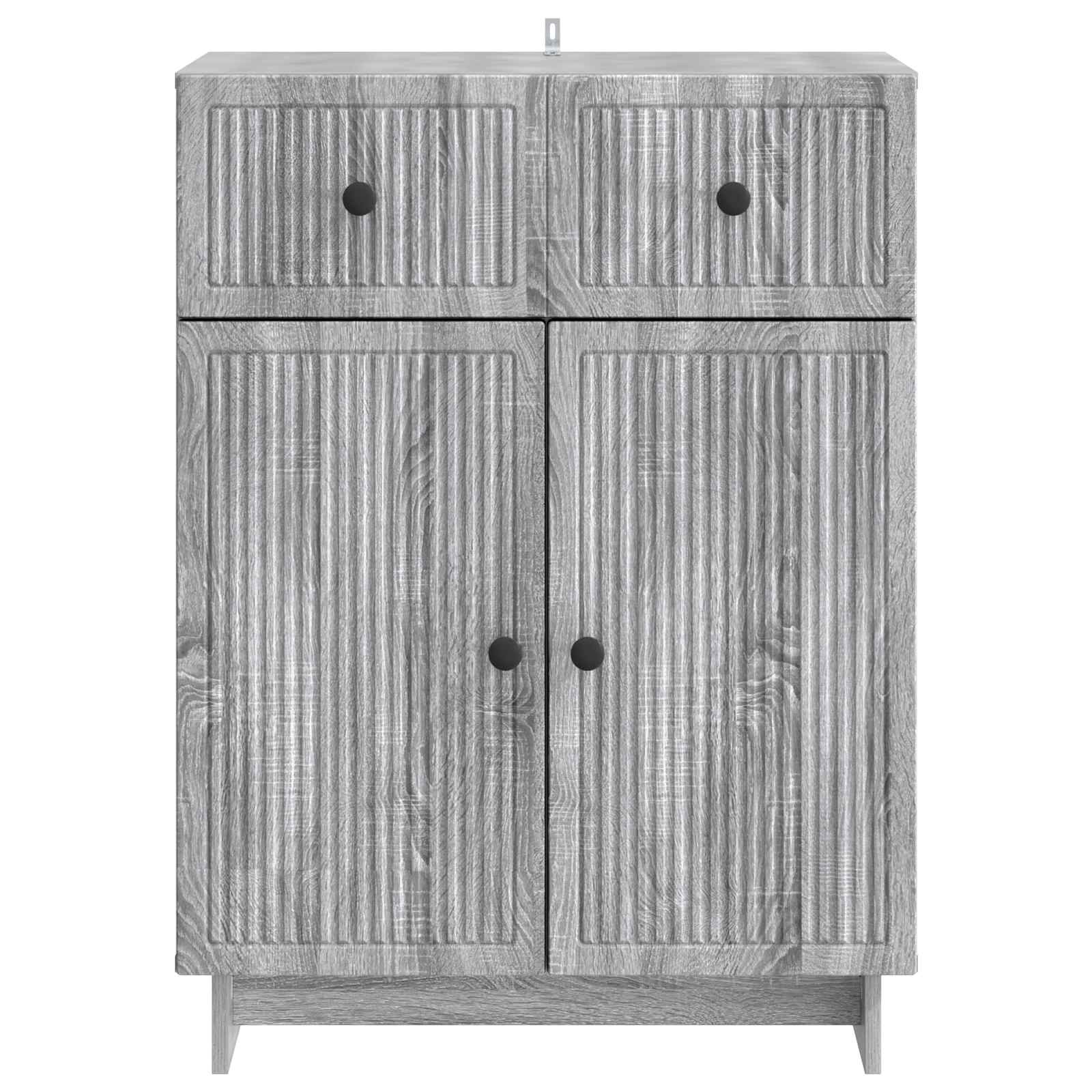 Buffet Sonoma gris 66 x 34,5 x 90 cm Bois d'ingénierie - XIOS