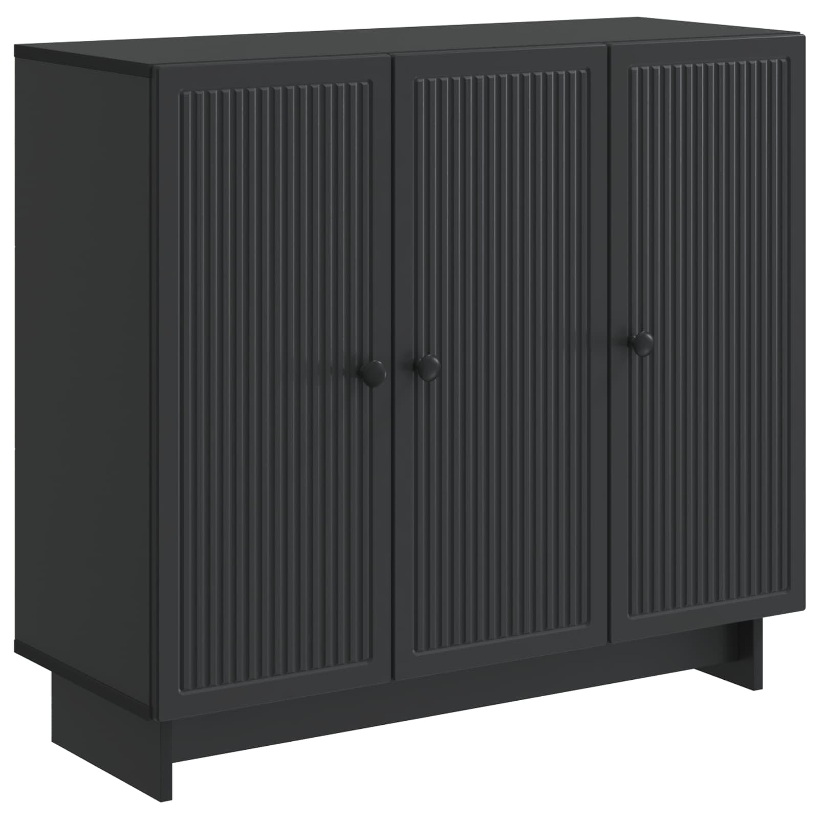 Buffet Noir 89 x 34,5 x 80 cm Bois d'ingénierie - XIOS
