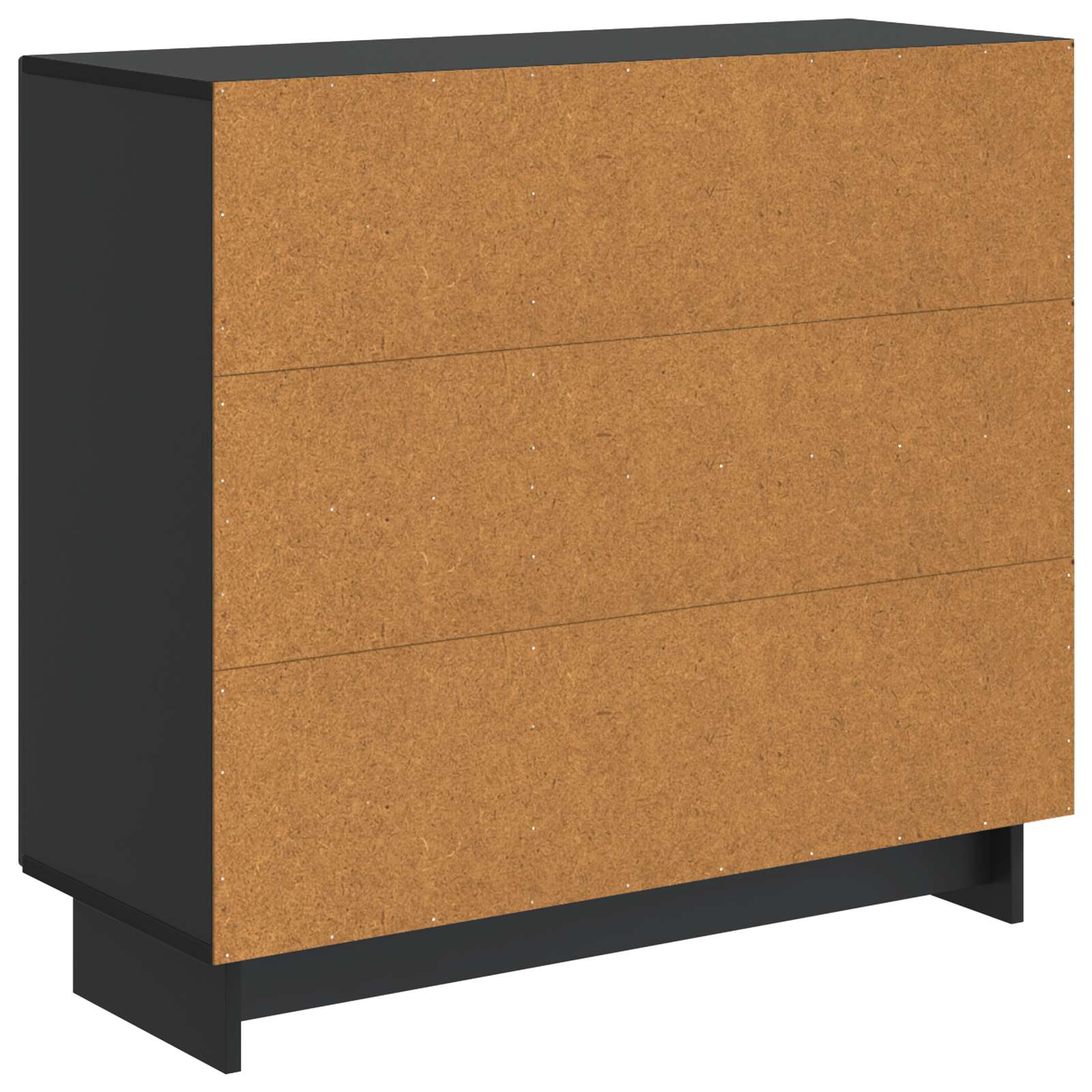 Buffet Noir 89 x 34,5 x 80 cm Bois d'ingénierie - XIOS