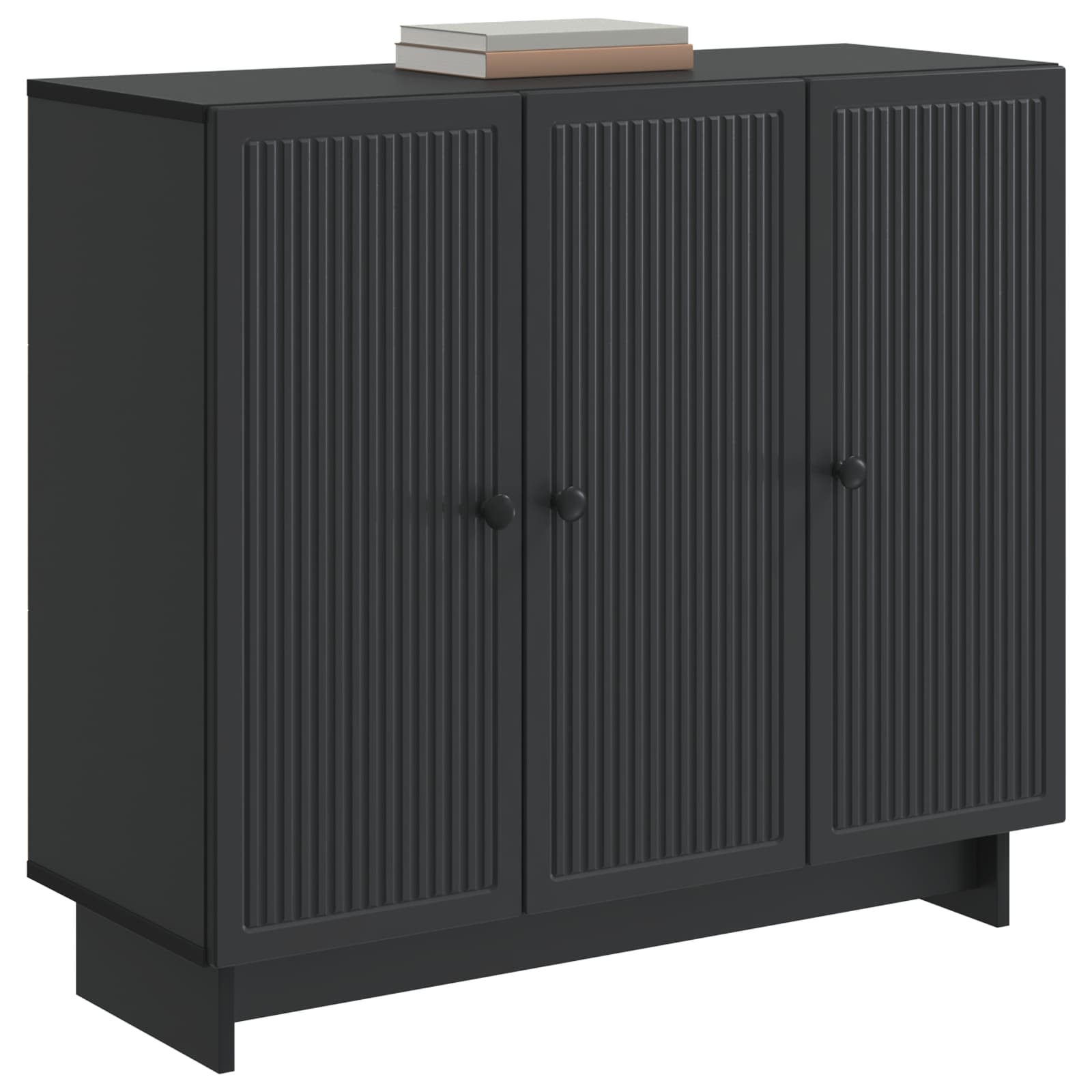 Buffet Noir 89 x 34,5 x 80 cm Bois d'ingénierie - XIOS