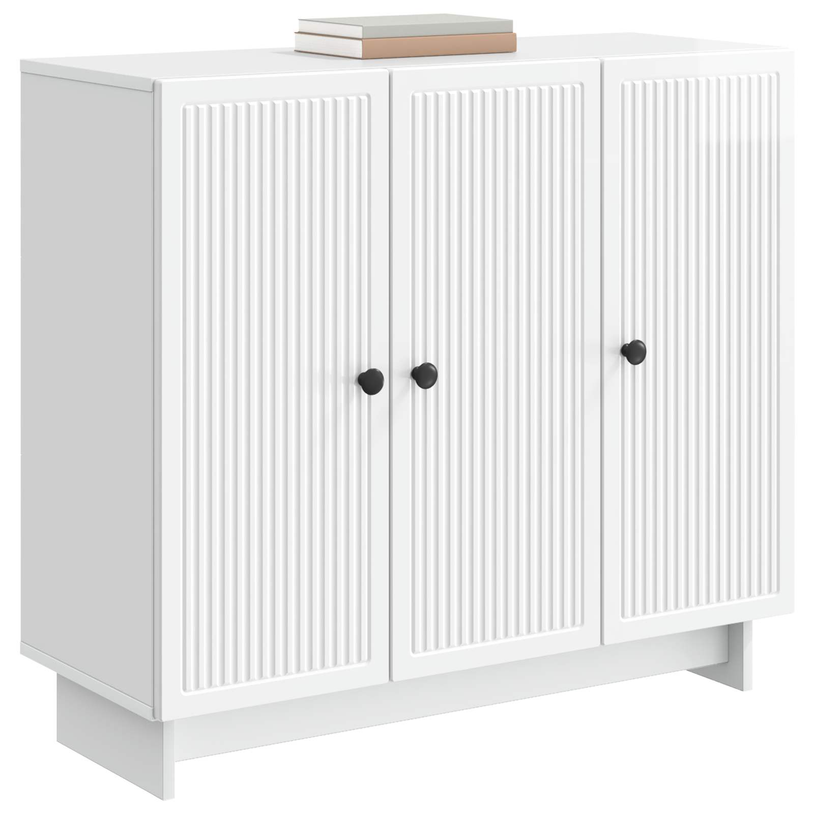 Buffet Blanc brillant 89 x 34,5 x 80 cm Bois d'ingénierie - XIOS