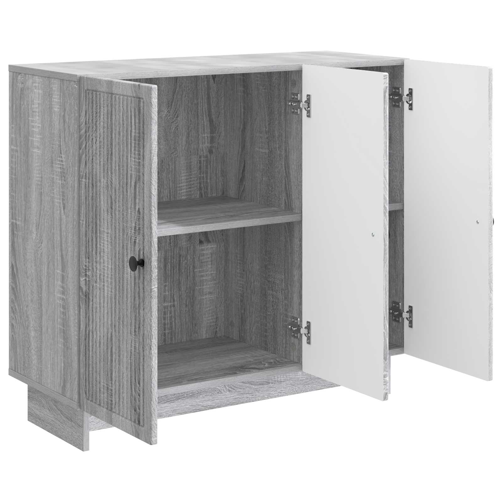 Buffet Sonoma gris 89 x 34,5 x 80 cm Bois d'ingénierie - XIOS