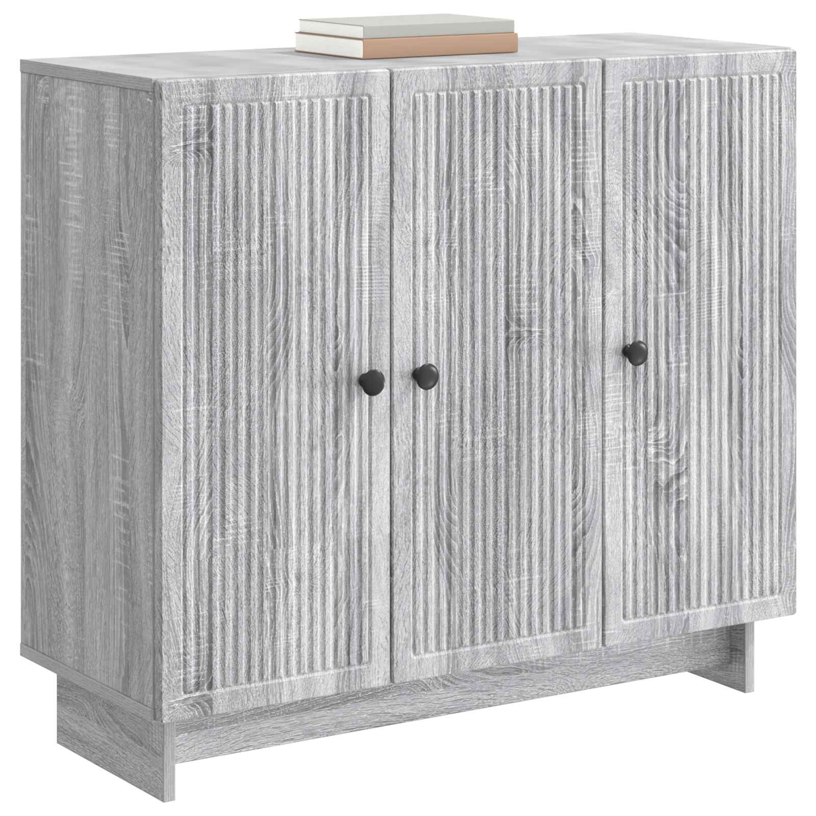 Buffet Sonoma gris 89 x 34,5 x 80 cm Bois d'ingénierie - XIOS