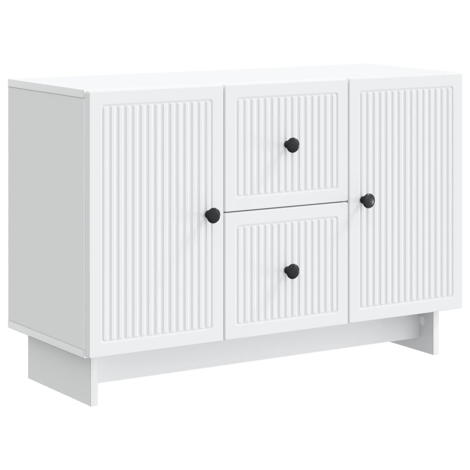 Buffet avec tiroir Blanc 89 x 34,5 x 60 cm Bois d'ingénierie - XIOS