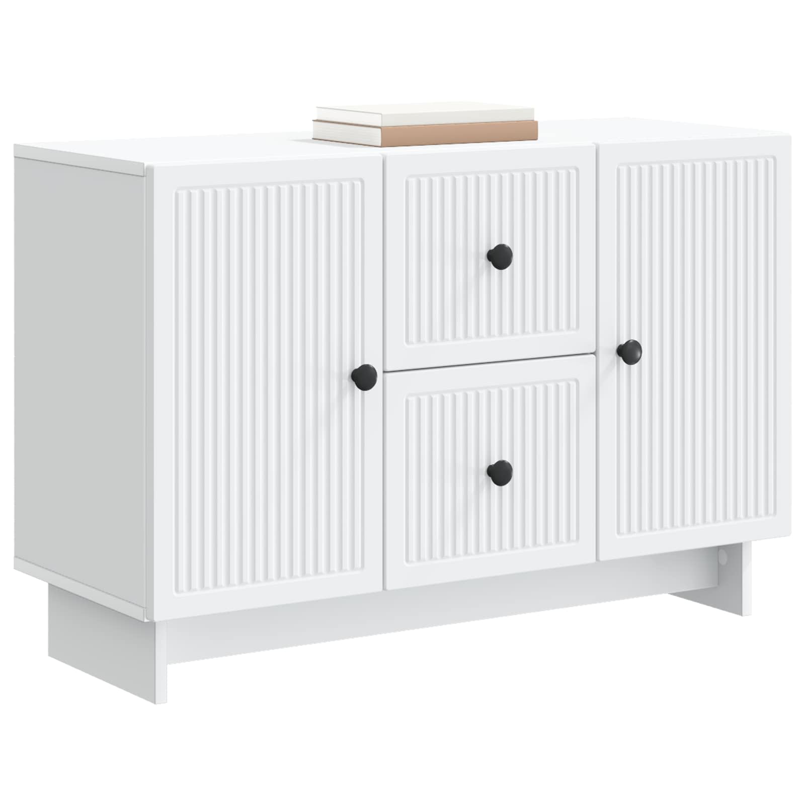 Buffet avec tiroir Blanc 89 x 34,5 x 60 cm Bois d'ingénierie - XIOS