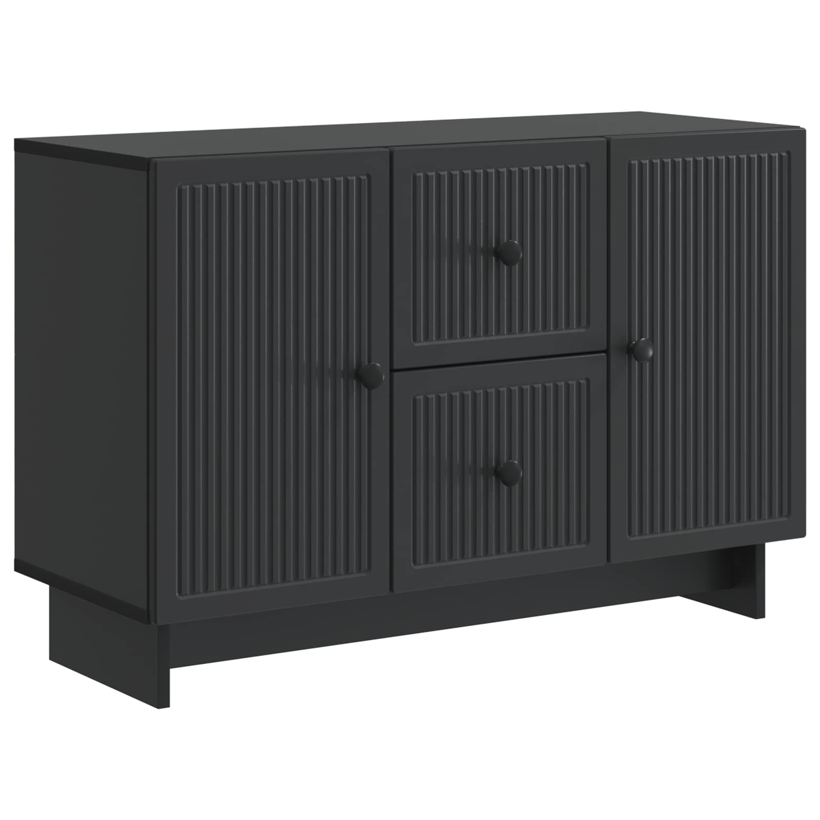 Buffet avec tiroir Noir 89 x 34,5 x 60 cm Bois d'ingénierie - XIOS