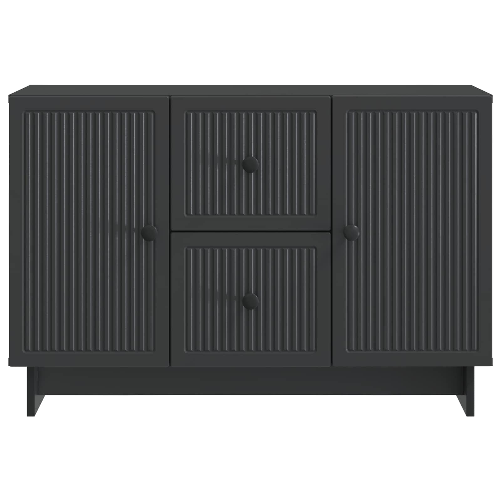 Buffet avec tiroir Noir 89 x 34,5 x 60 cm Bois d'ingénierie - XIOS