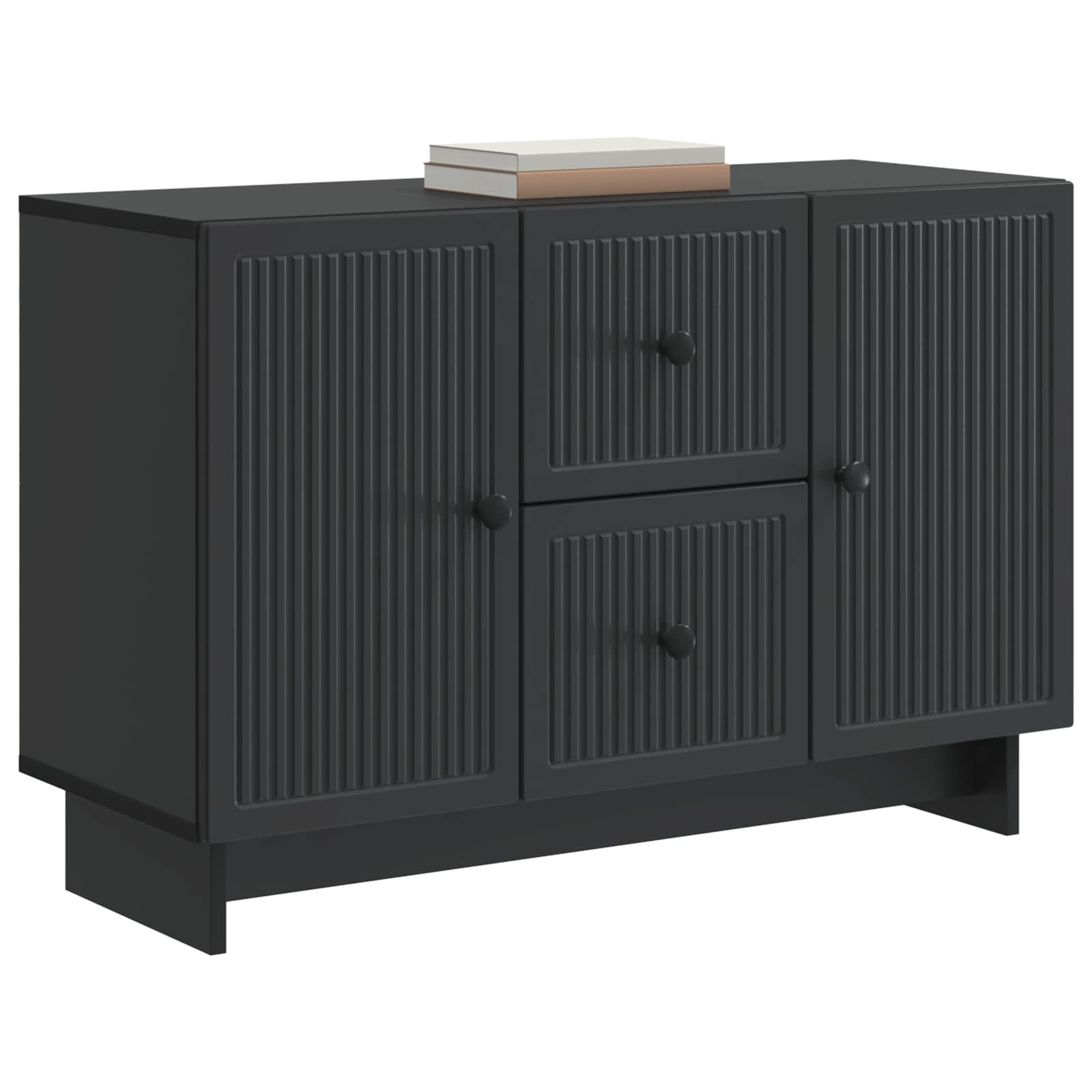 Buffet avec tiroir Noir 89 x 34,5 x 60 cm Bois d'ingénierie - XIOS
