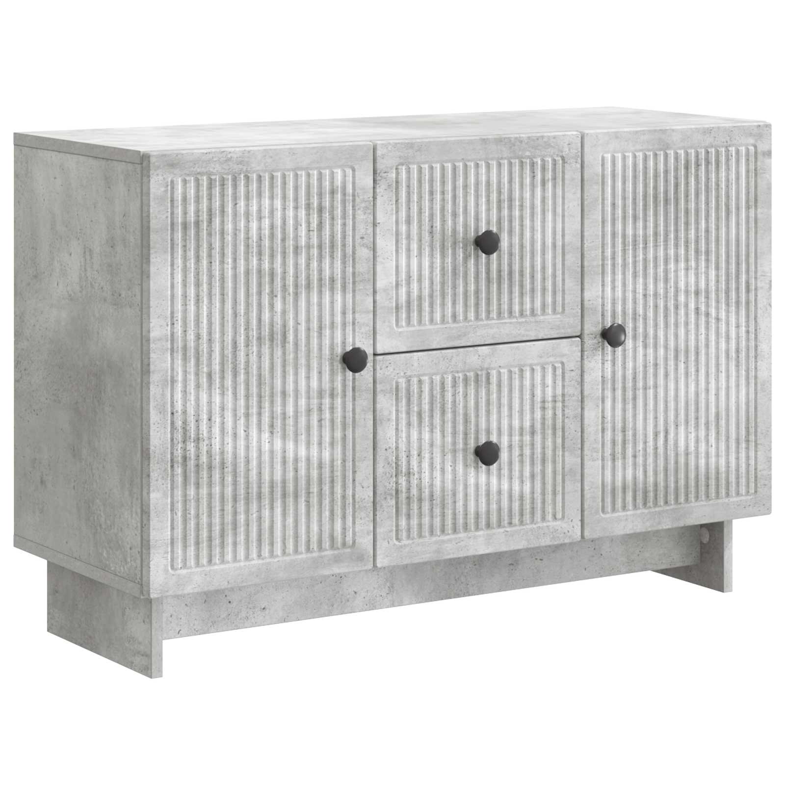 Buffet Gris béton 89 x 34,5 x 60 cm Bois d'ingénierie - XIOS