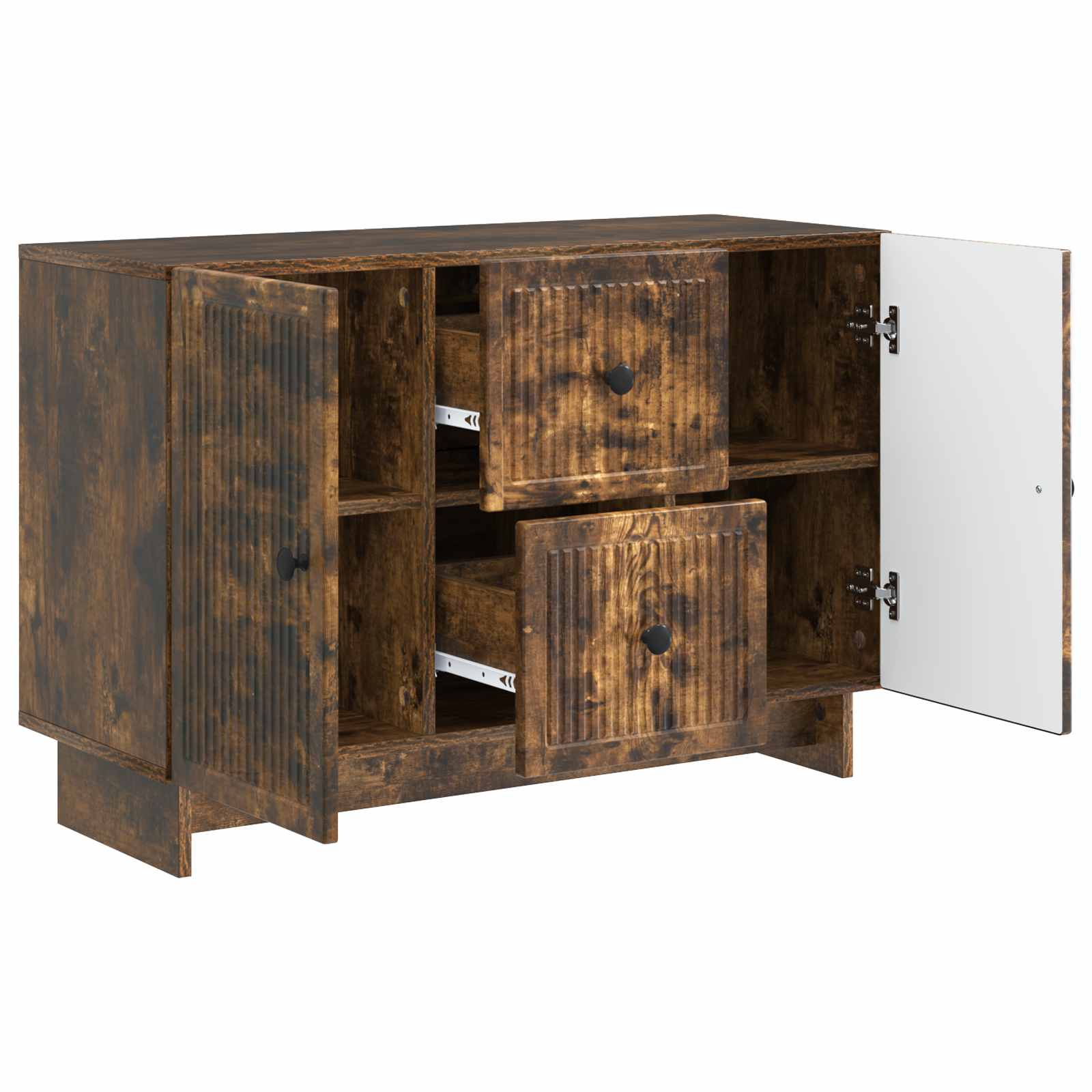 Buffet Chêne fumé 89 x 34,5 x 60 cm Bois d'ingénierie - XIOS