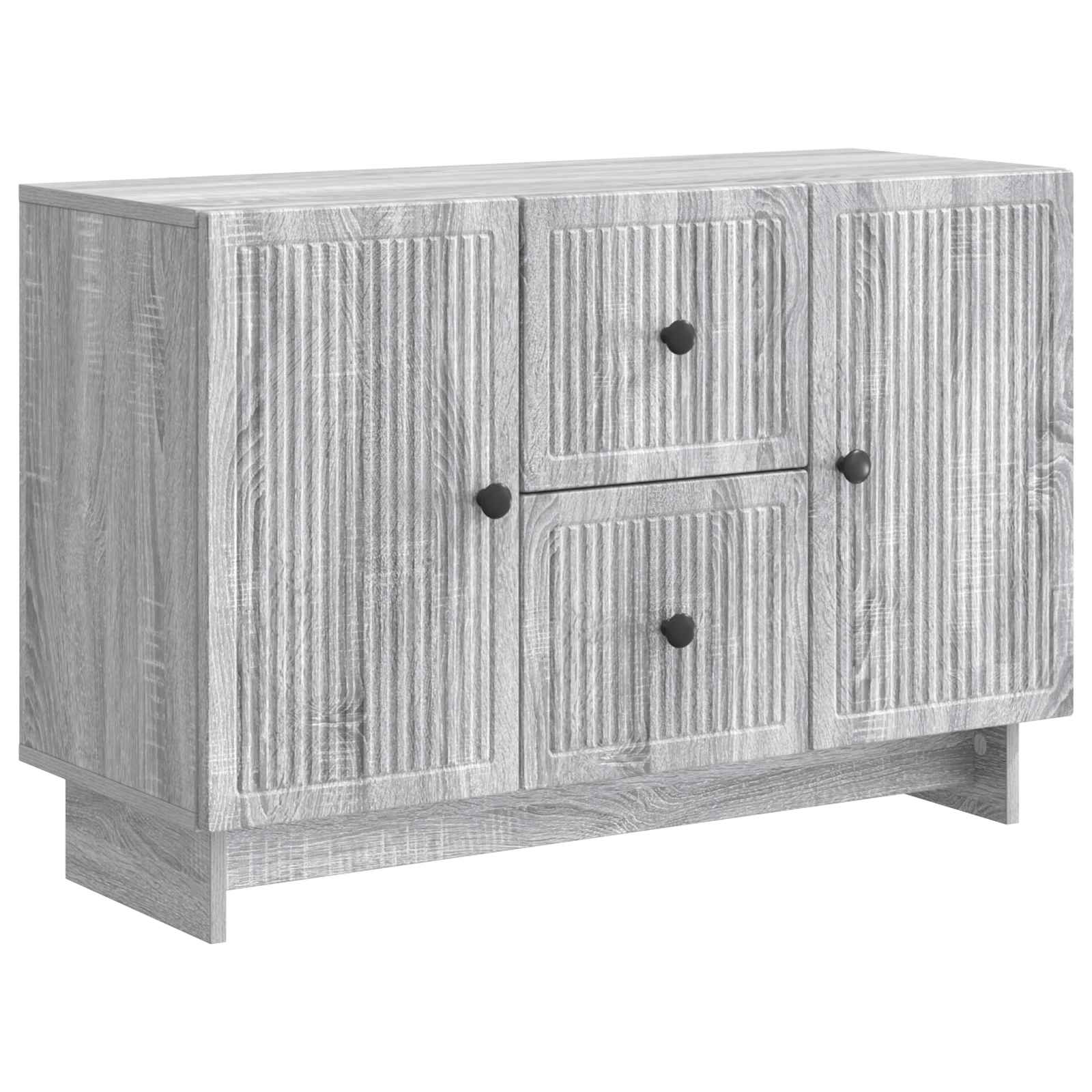 Buffet Sonoma gris 89 x 34,5 x 60 cm Bois d'ingénierie - XIOS