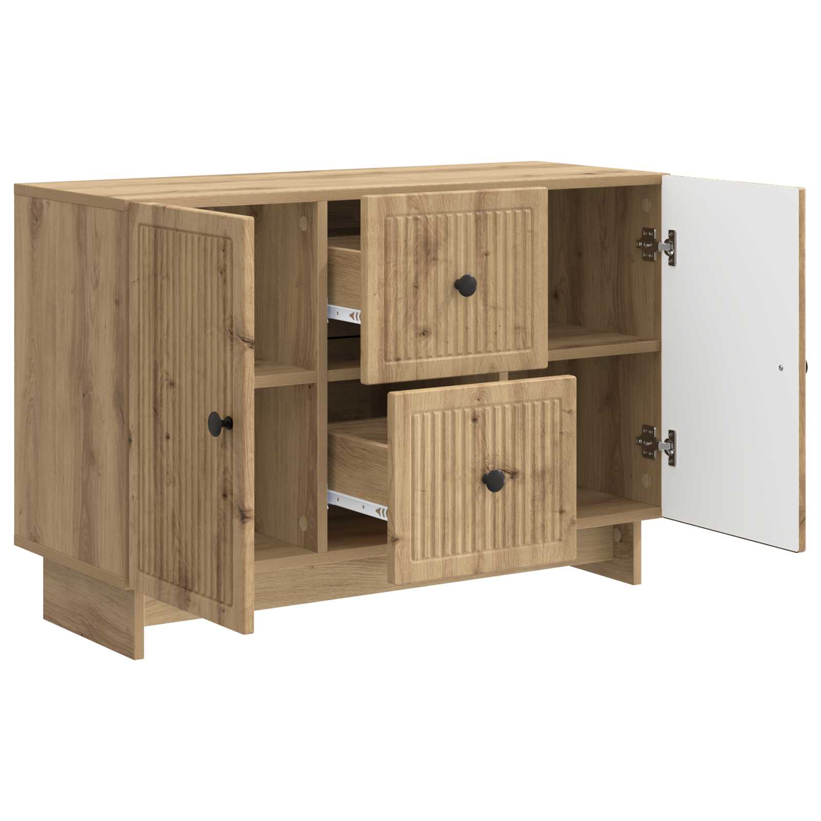 Buffet Chêne artisanal 89 x 34,5 x 60 cm Bois d'ingénierie - XIOS