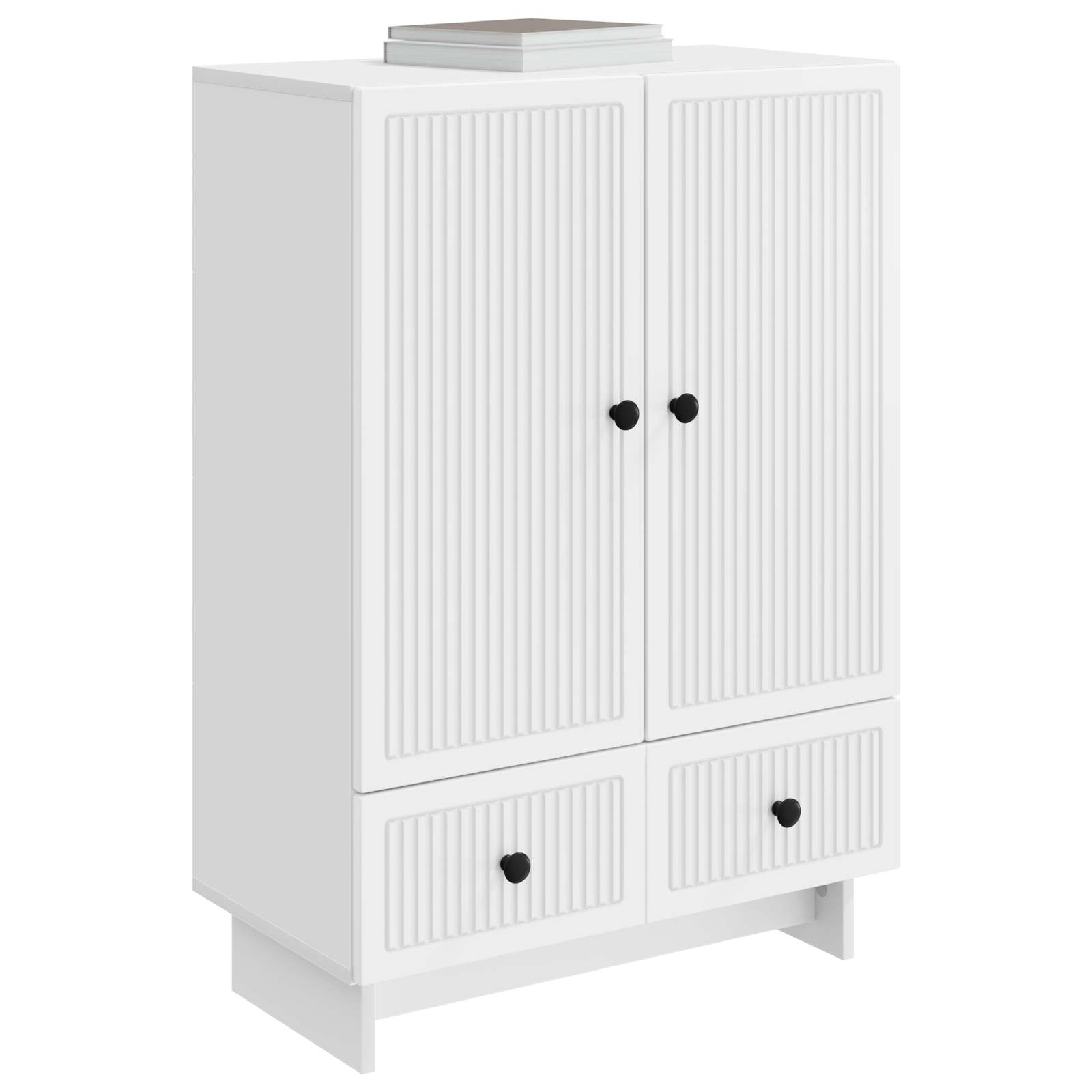 Buffet Blanc 66 x 34,5 x 95 cm Bois d’ingénierie - XIOS