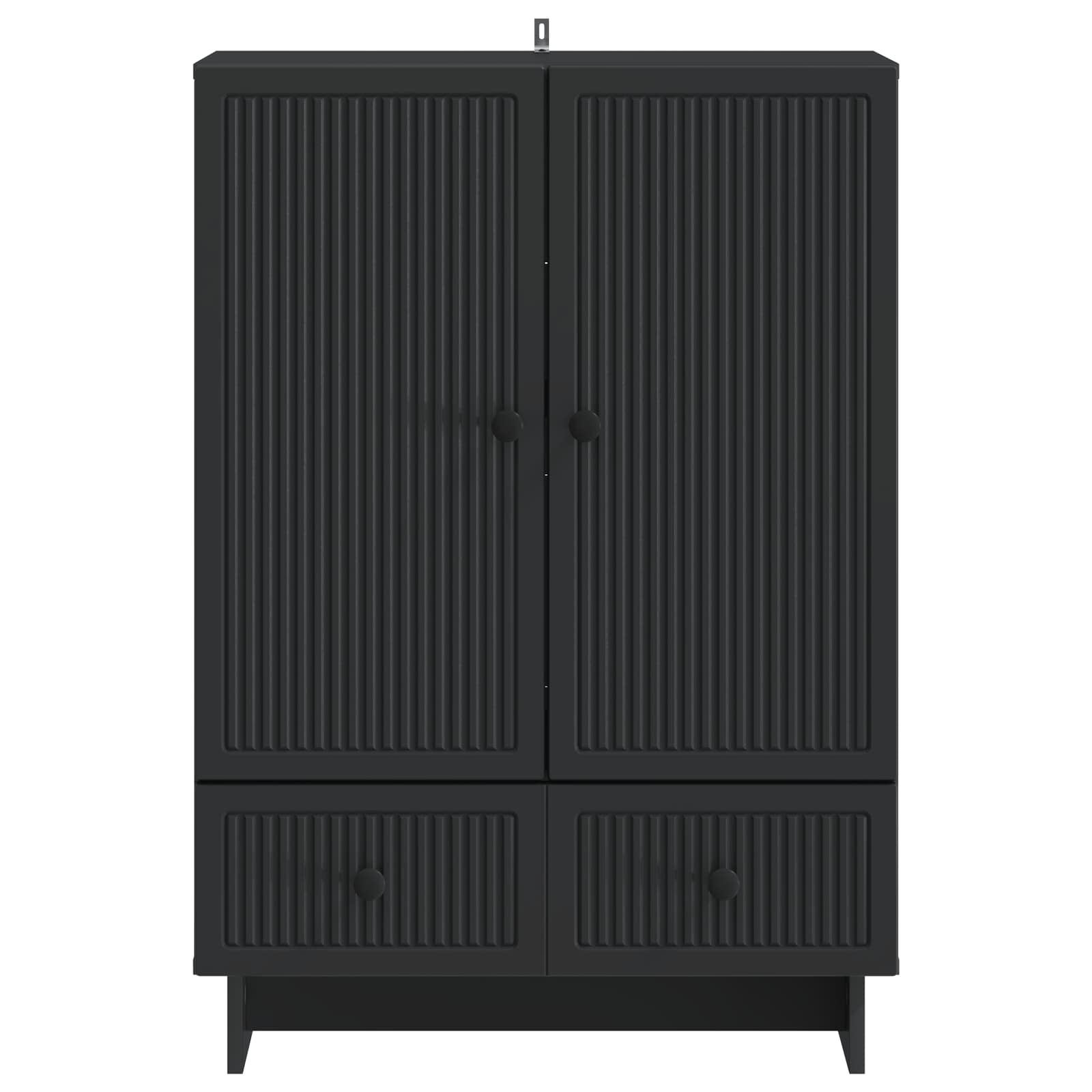 Buffet Noir 66 x 34,5 x 95 cm Bois d’ingénierie - XIOS