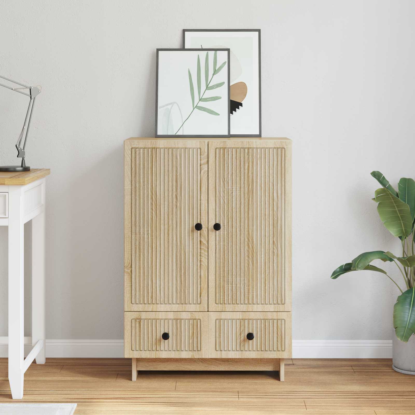 Buffet Chêne Sonoma 66 x 34,5 x 95 cm Bois d’ingénierie - XIOS