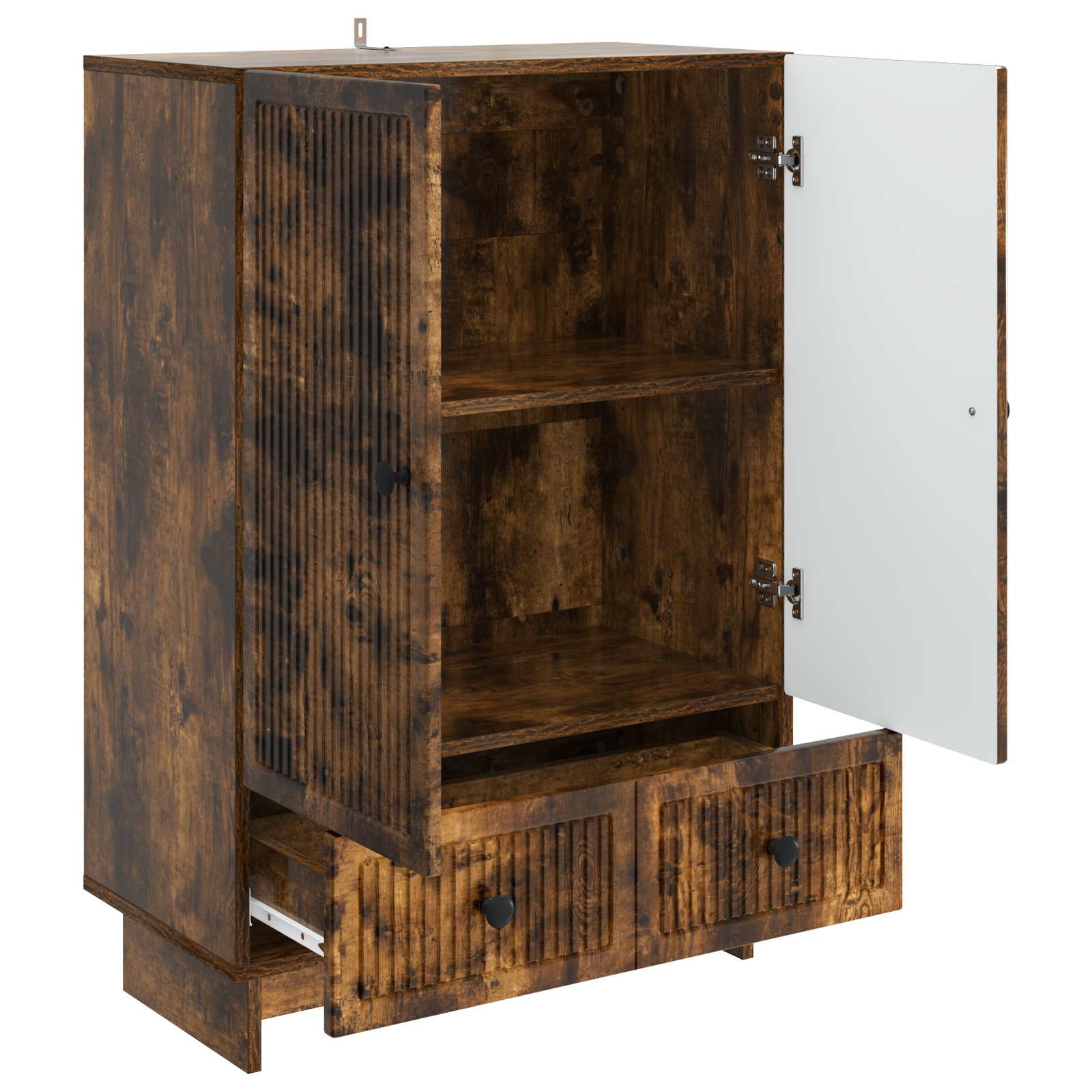 Buffet Chêne Fumé 66 x 34,5 x 95 cm Bois d’ingénierie - XIOS