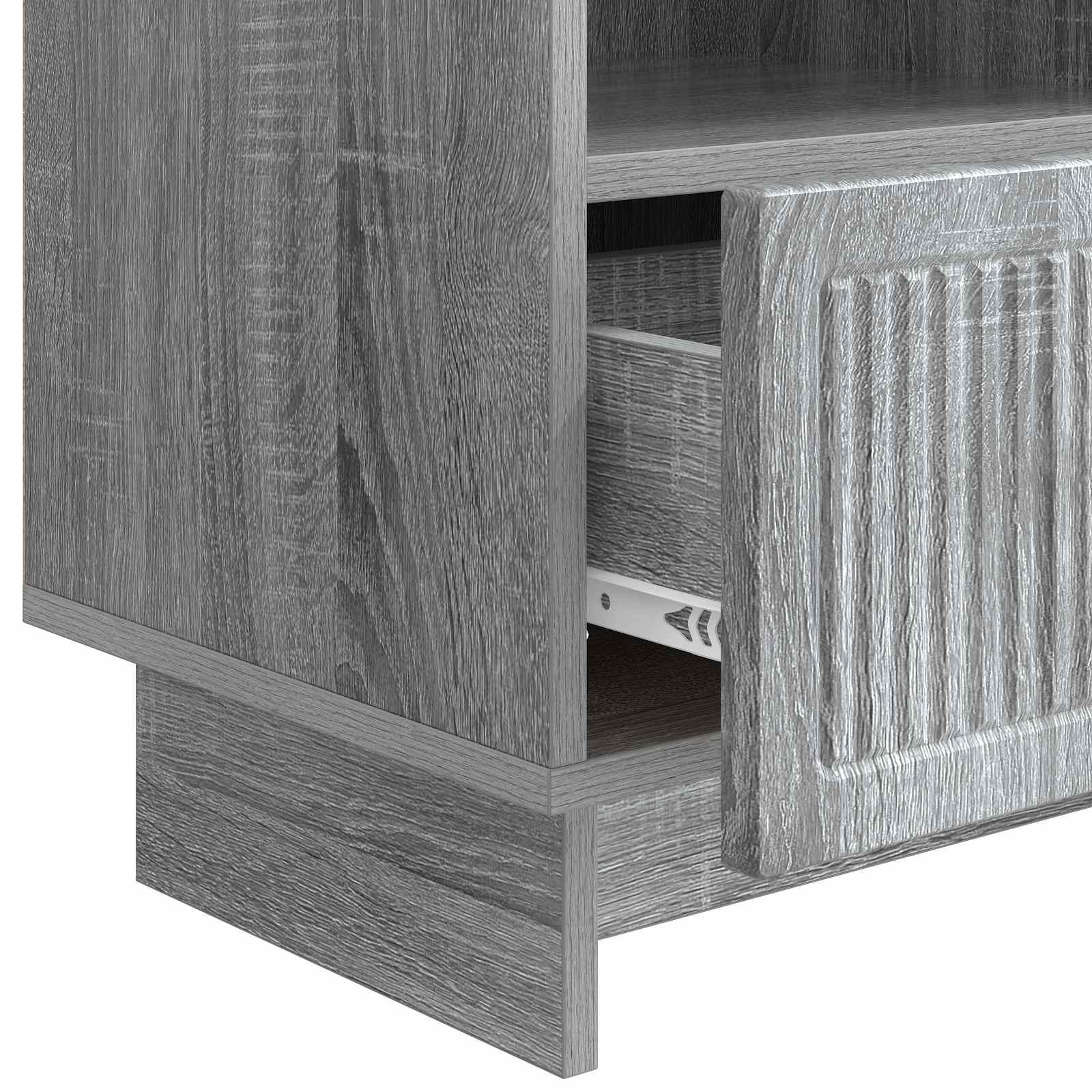 Meuble TV Sonoma gris 102 x 34,5 x 50 cm Bois d'ingénierie - XIOS