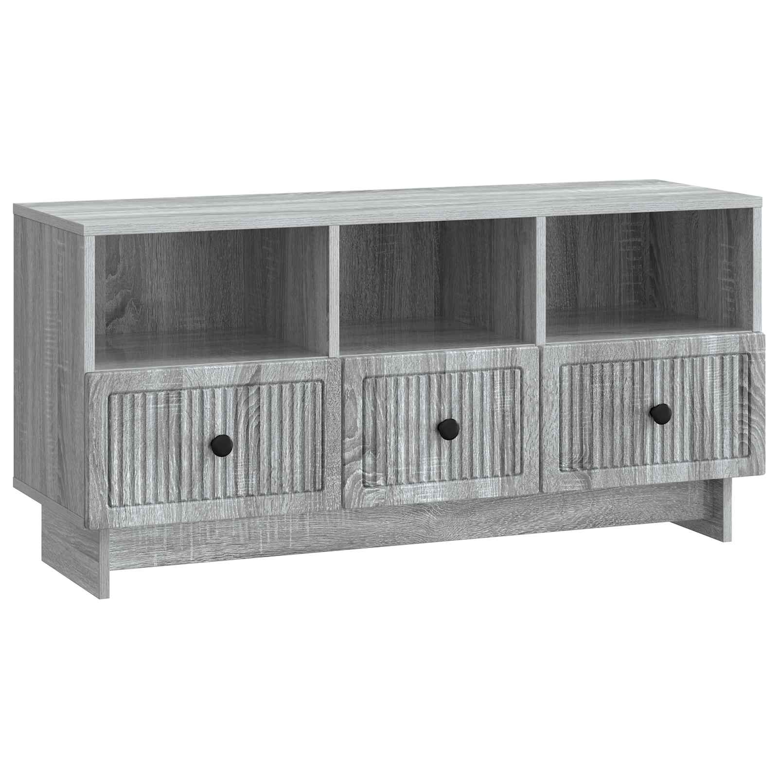 Meuble TV Sonoma gris 102 x 34,5 x 50 cm Bois d'ingénierie - XIOS