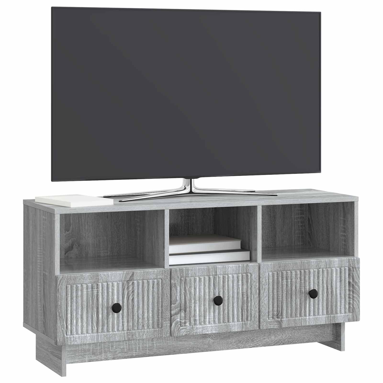 Meuble TV Sonoma gris 102 x 34,5 x 50 cm Bois d'ingénierie - XIOS