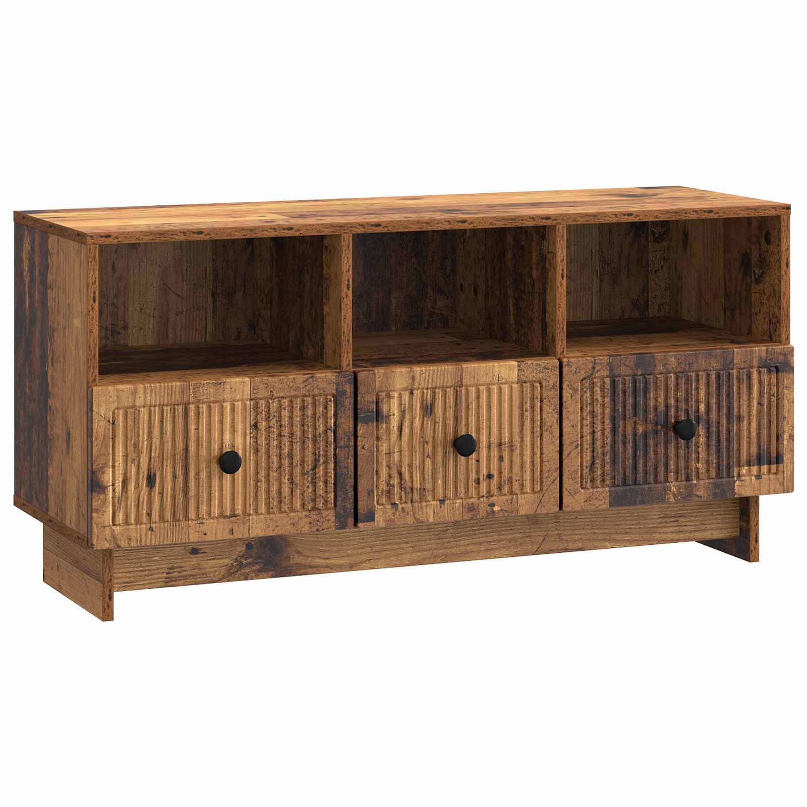 Meuble TV Bois ancien 102 x 34,5 x 50 cm Bois d'ingénierie - XIOS