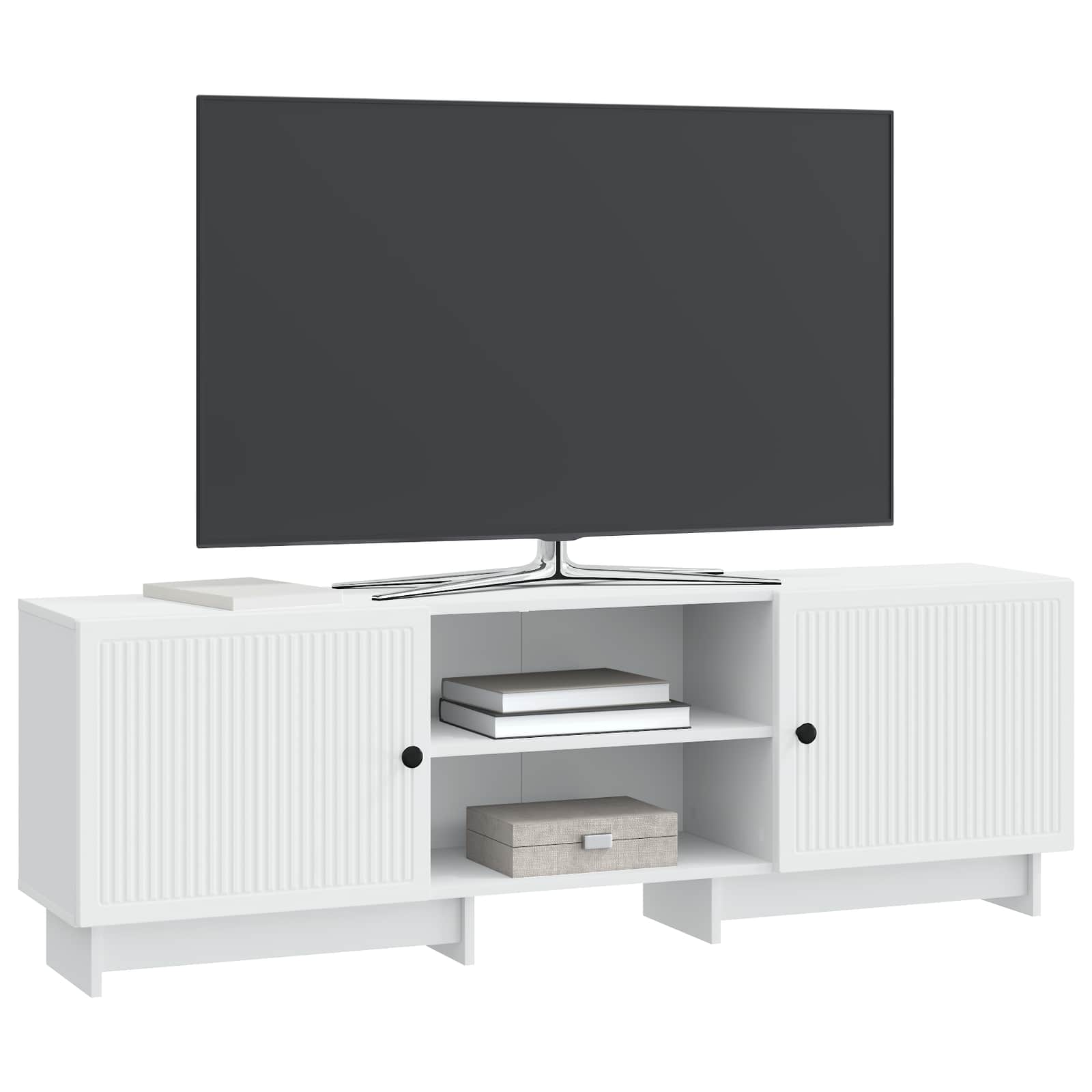 Meuble TV Blanc 150 x 31 x 50 cm Bois d’ingénierie - XIOS