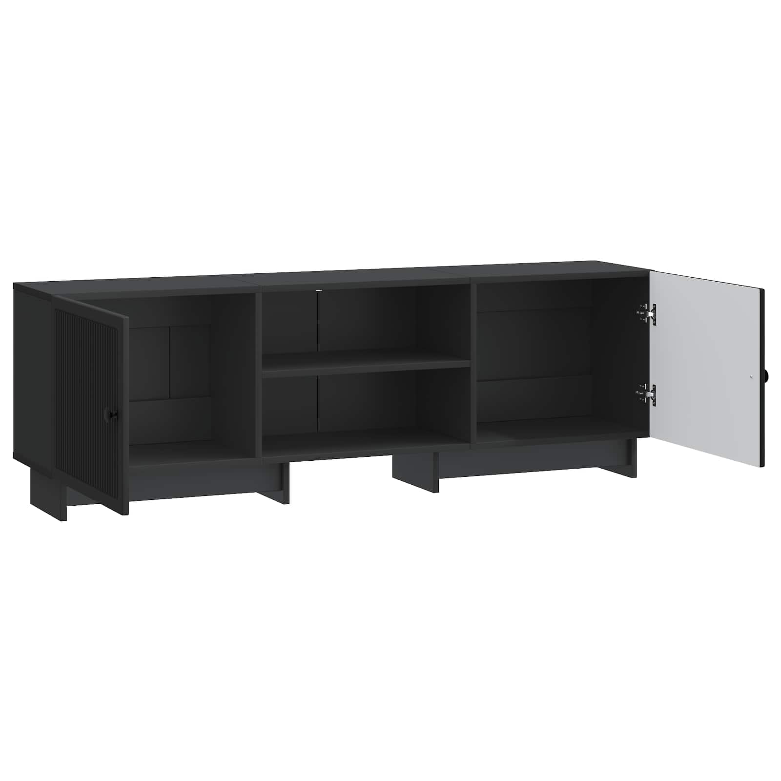 Meuble TV Noir 150 x 31 x 50 cm Bois d’ingénierie - XIOS