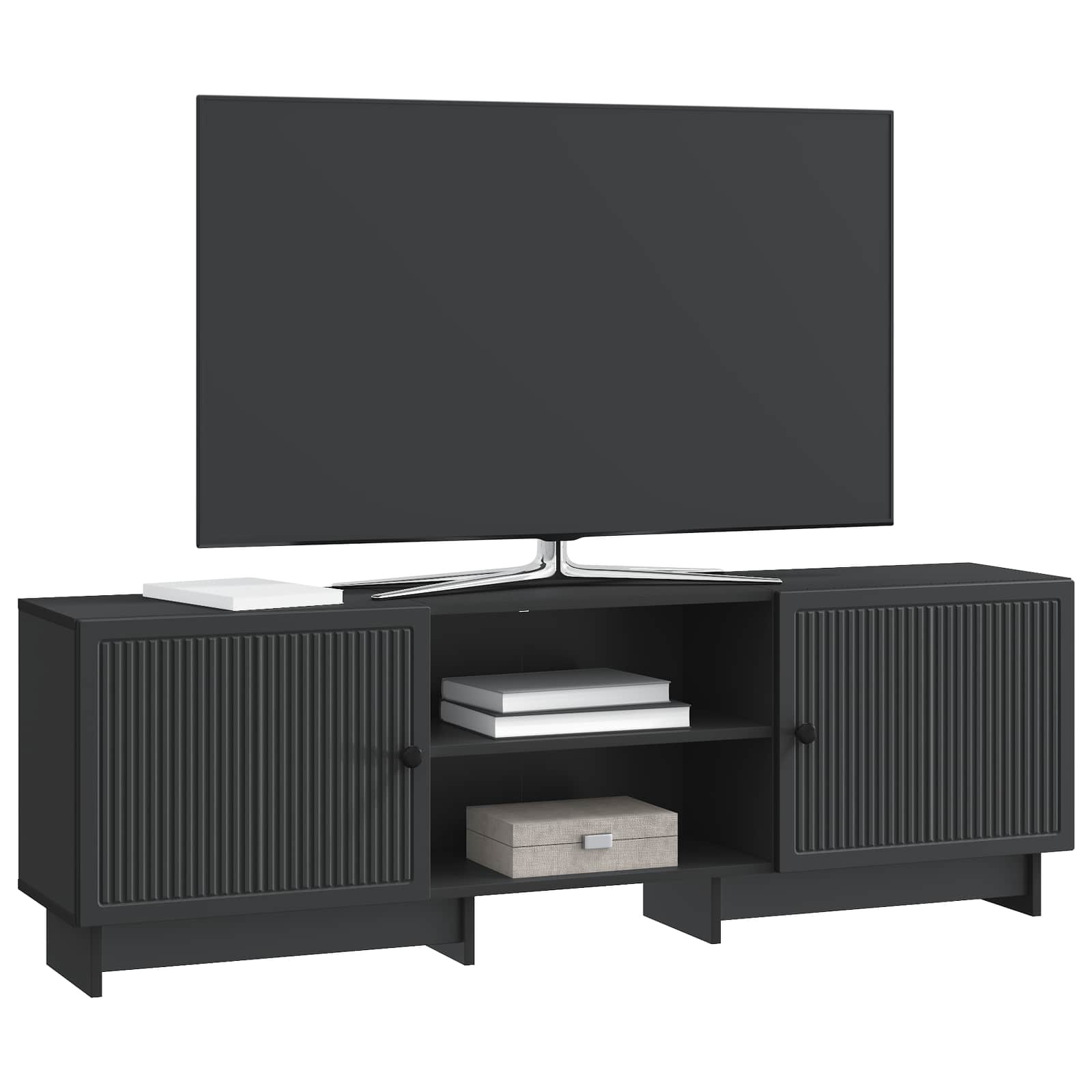 Meuble TV Noir 150 x 31 x 50 cm Bois d’ingénierie - XIOS