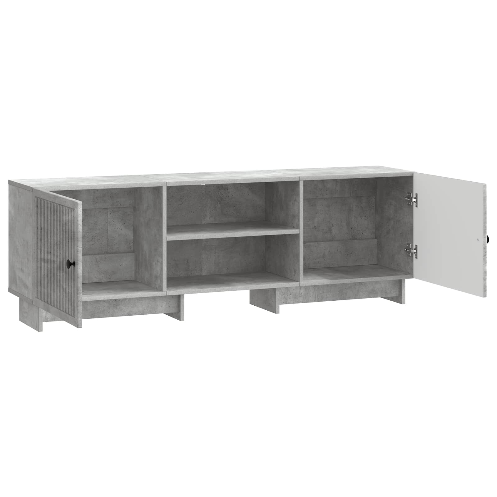 Meuble TV Gris Béton 150 x 31 x 50 cm Bois d’ingénierie - XIOS