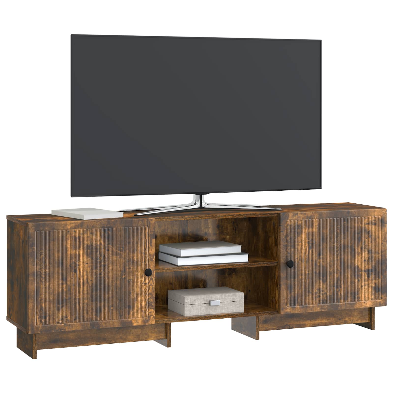 Meuble TV Chêne Fumé 150 x 31 x 50 cm Bois d’ingénierie - XIOS
