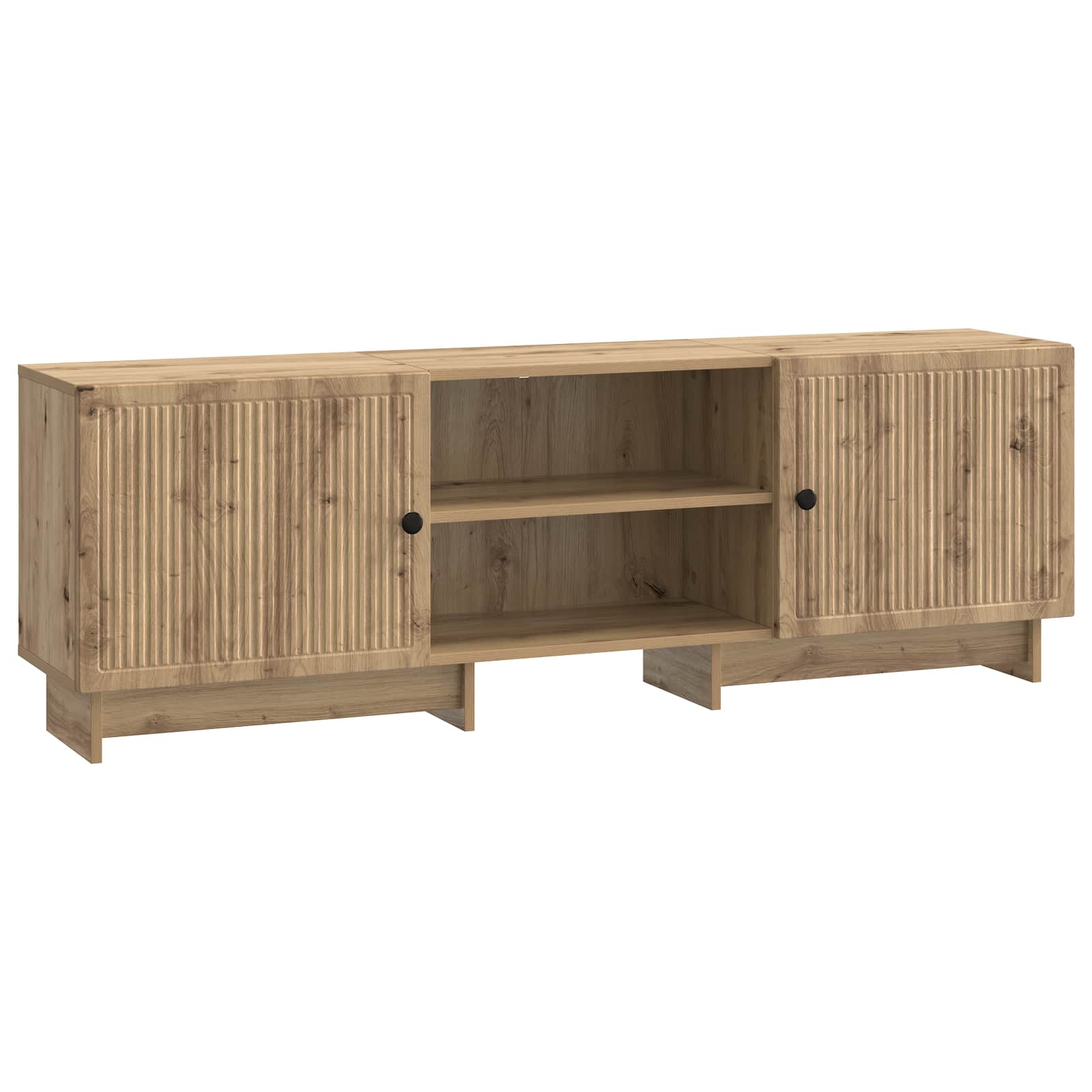 Meuble TV Chêne Artisanal 150 x 31 x 50 cm Bois d’ingénierie - XIOS