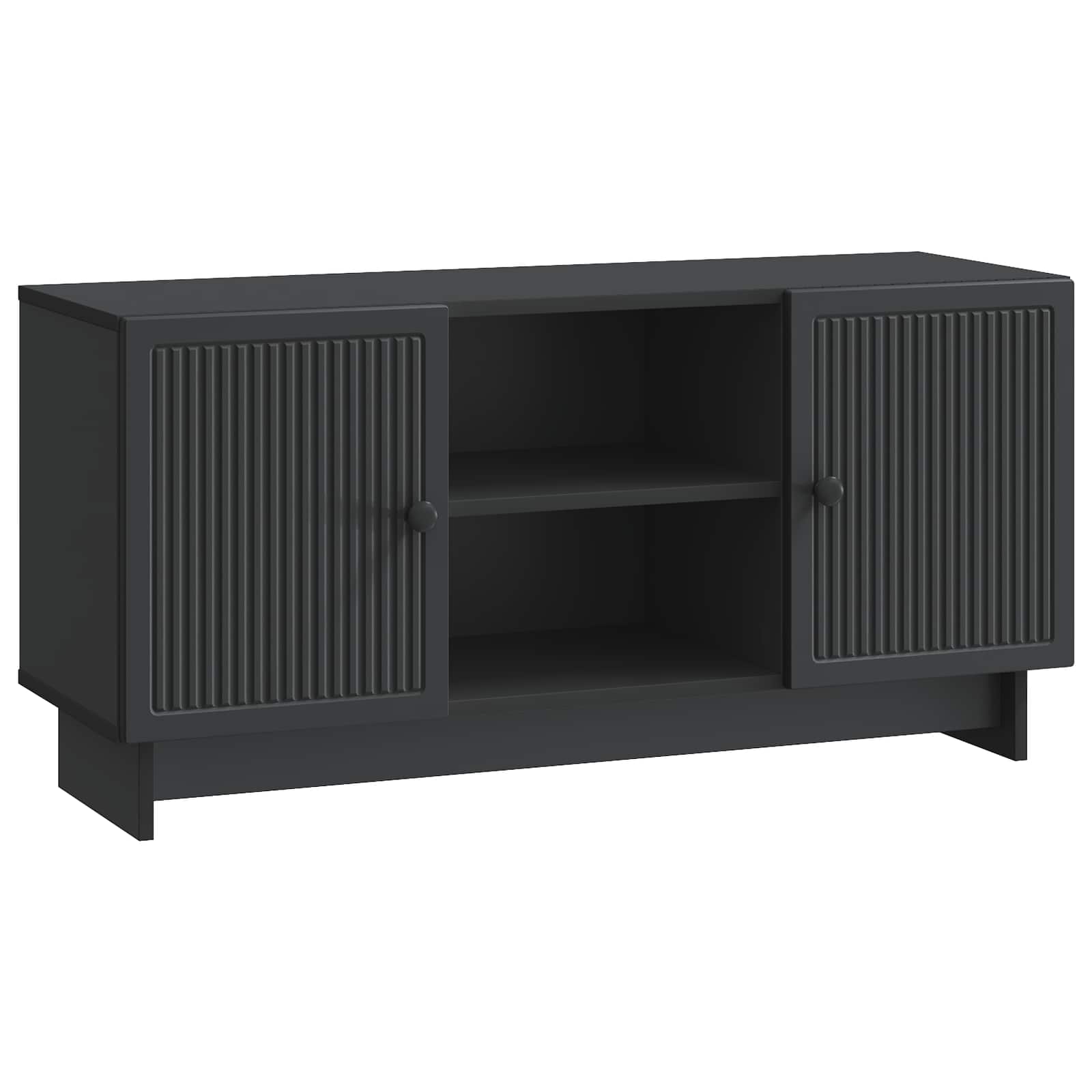 Meuble TV Noir 102 x 34,5 x 50 cm Bois d'ingénierie - XIOS