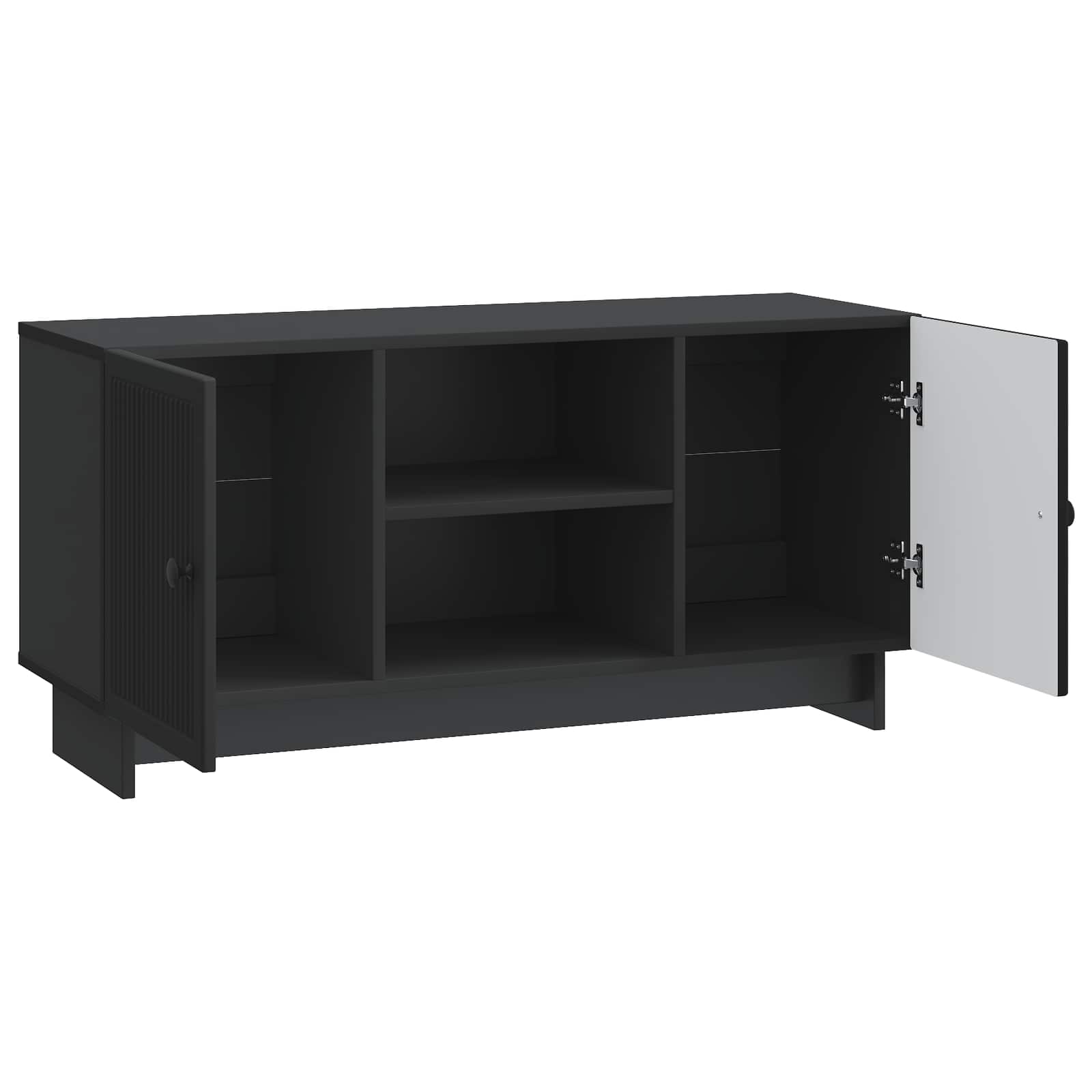 Meuble TV Noir 102 x 34,5 x 50 cm Bois d'ingénierie - XIOS