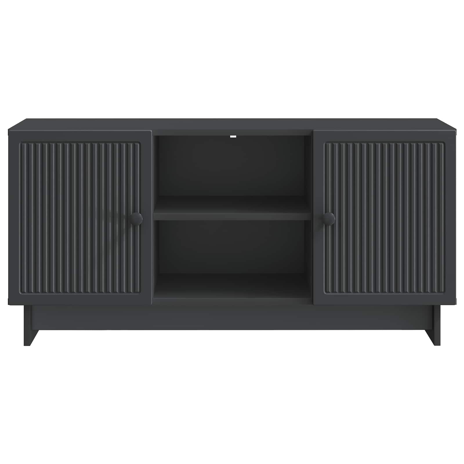 Meuble TV Noir 102 x 34,5 x 50 cm Bois d'ingénierie - XIOS