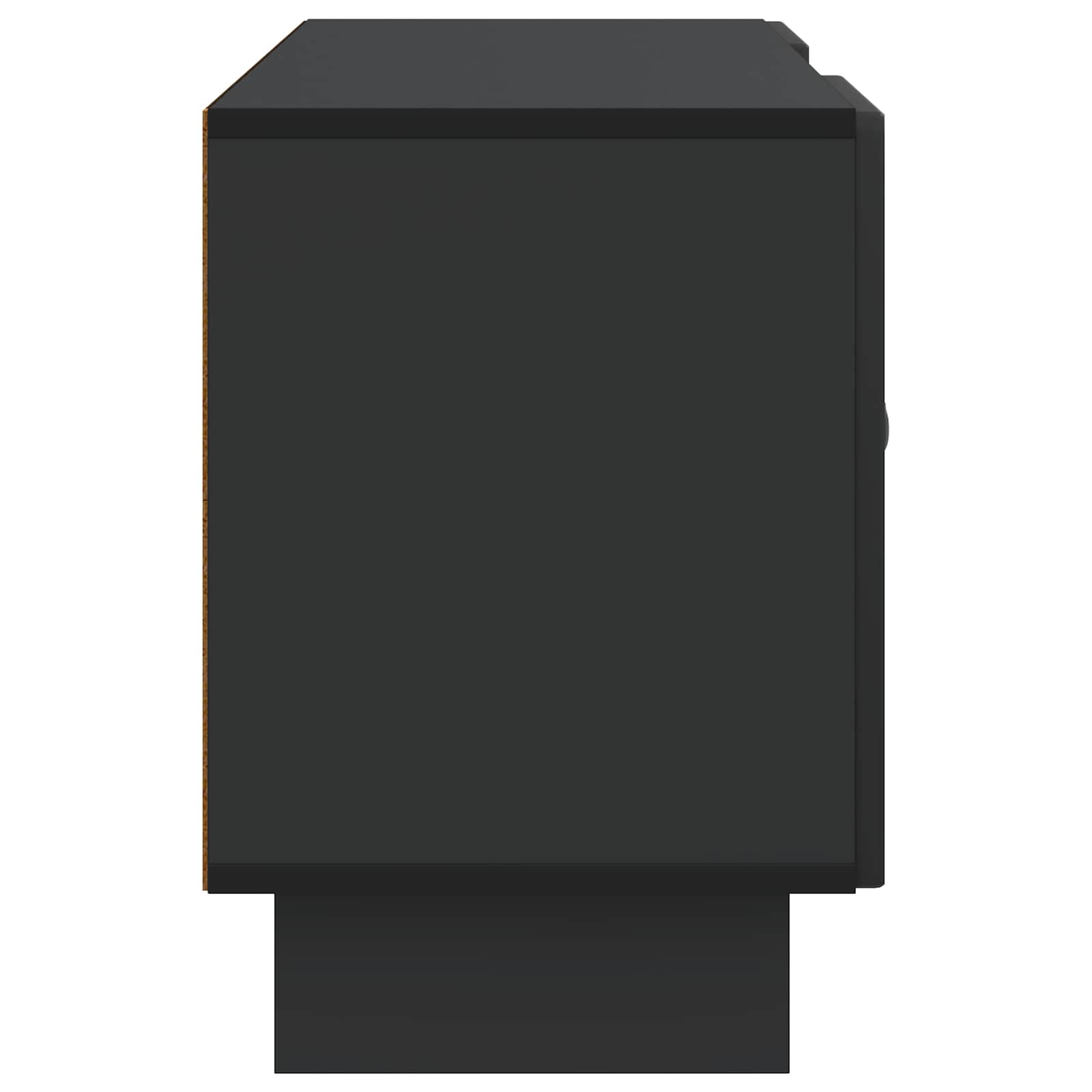 Meuble TV Noir 102 x 34,5 x 50 cm Bois d'ingénierie - XIOS