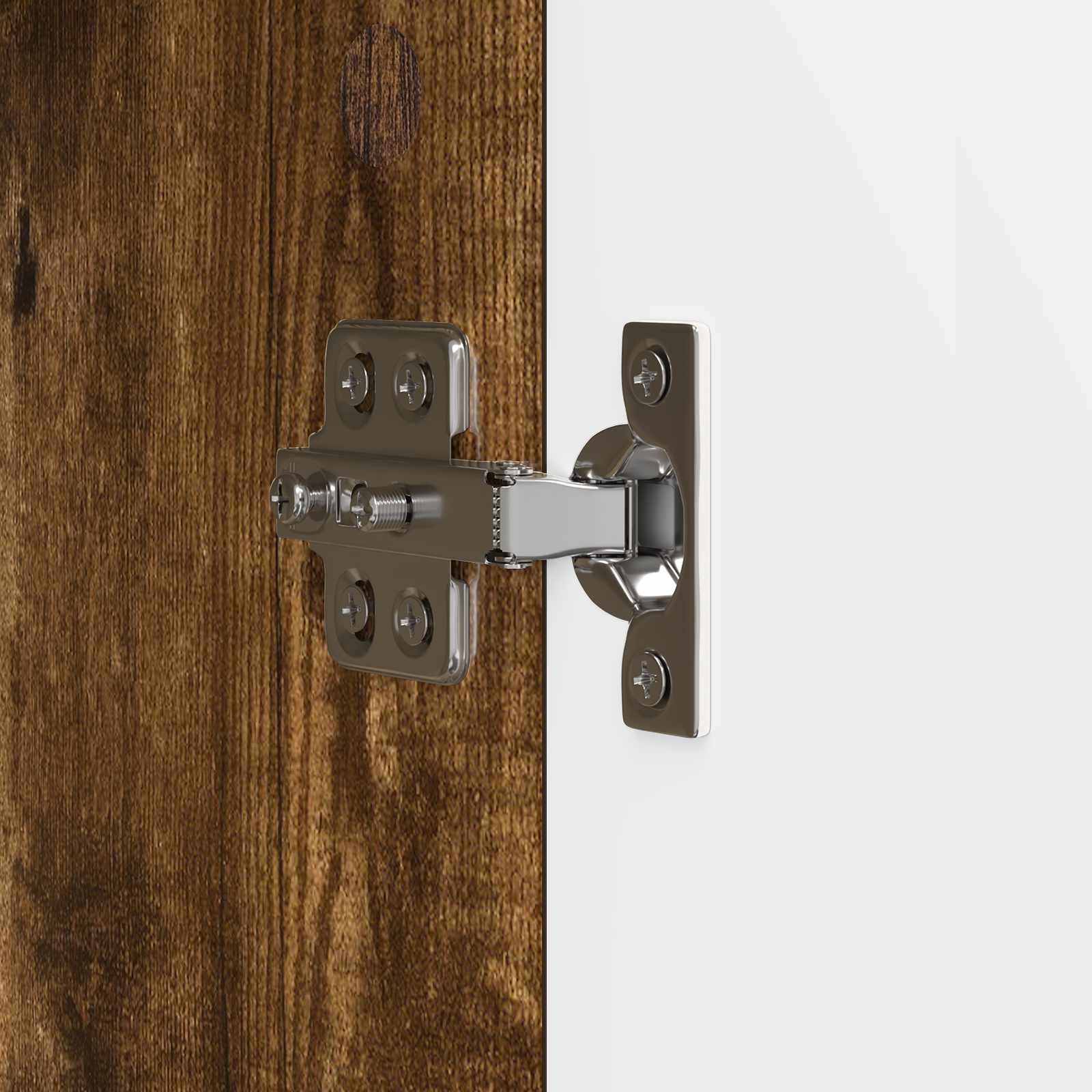 Meuble TV Chêne fumé 102 x 34,5 x 50 cm Bois d'ingénierie - XIOS