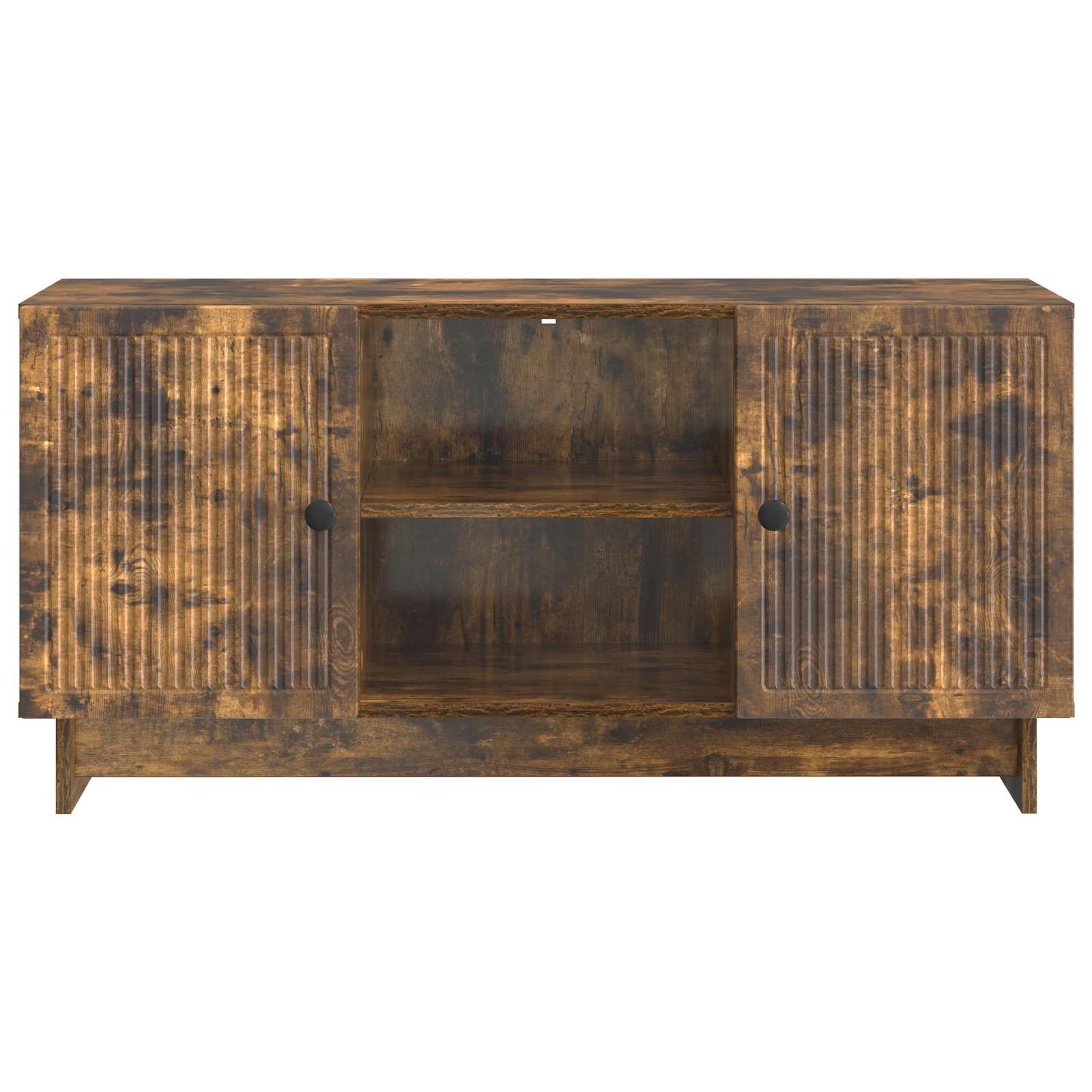 Meuble TV Chêne fumé 102 x 34,5 x 50 cm Bois d'ingénierie - XIOS