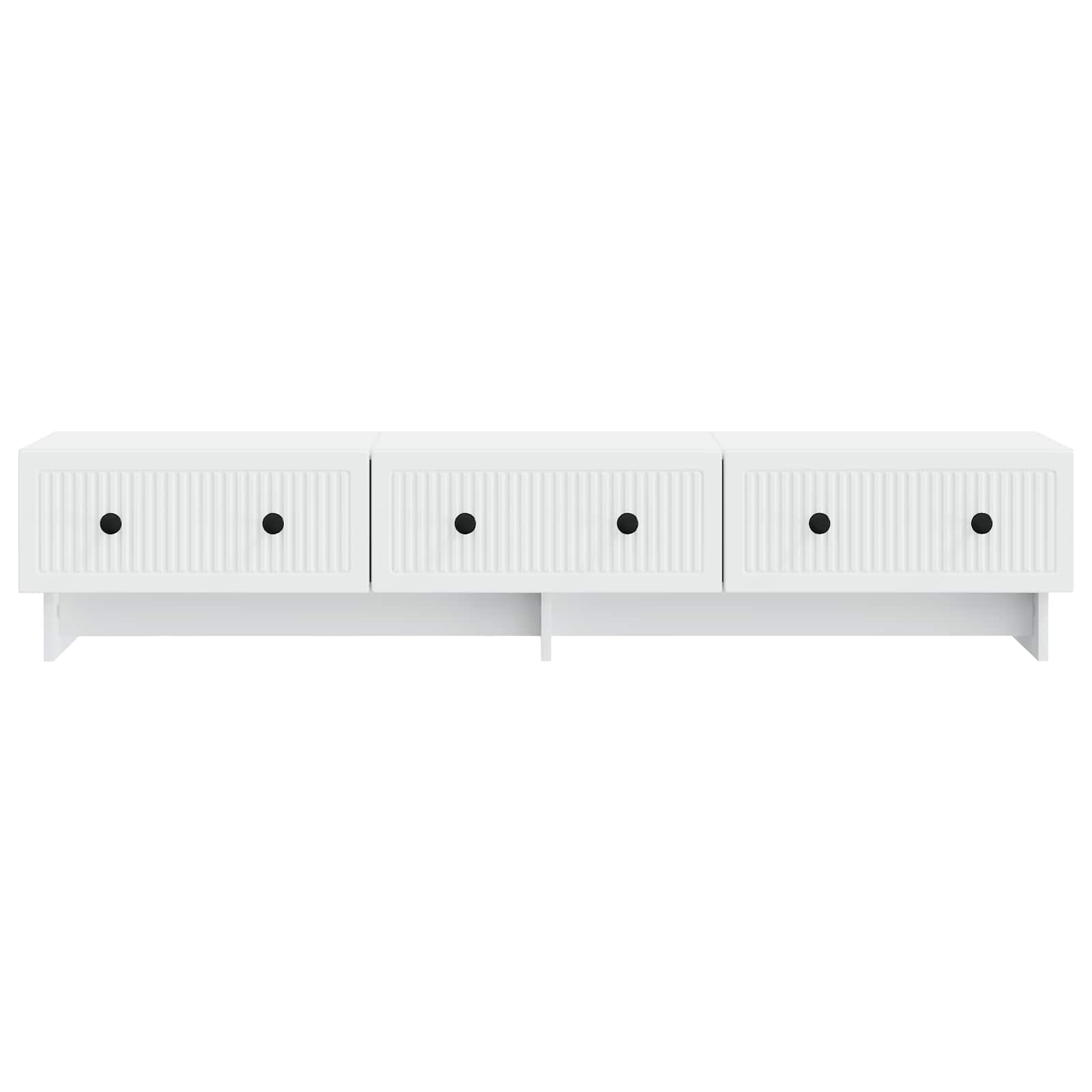 Meuble TV Blanc 147 x 34,5 x 30 cm Bois d'ingénierie - XIOS