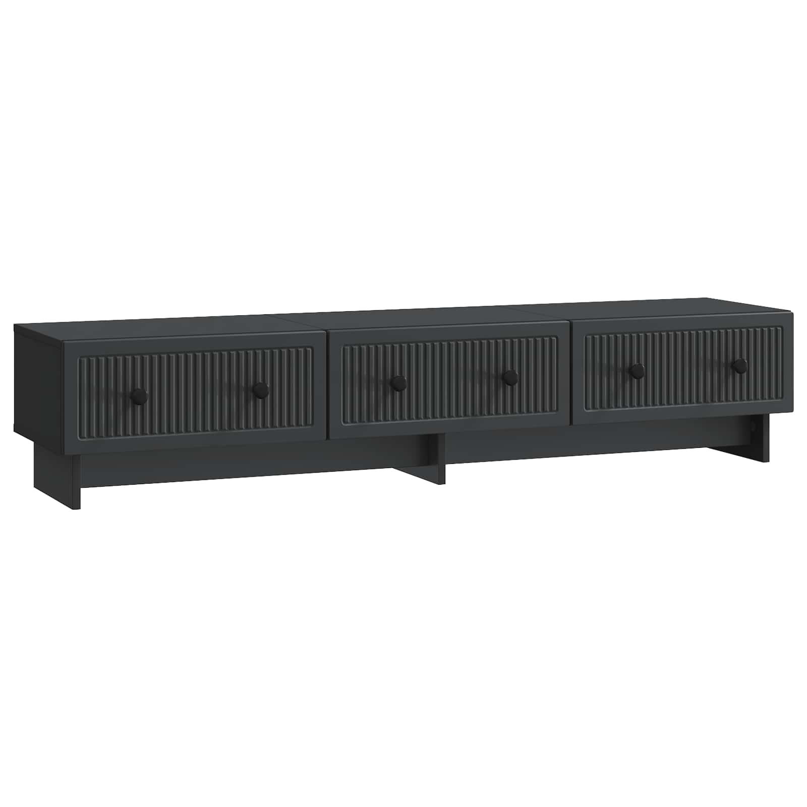 Meuble TV avec tiroir Noir 147 x 34,5 x 30 cm Bois d'ingénierie - XIOS