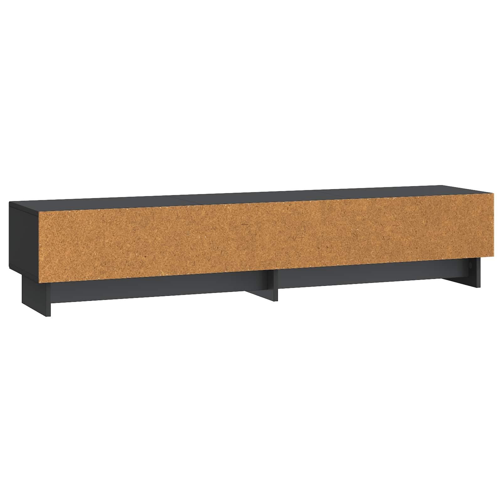 Meuble TV avec tiroir Noir 147 x 34,5 x 30 cm Bois d'ingénierie - XIOS