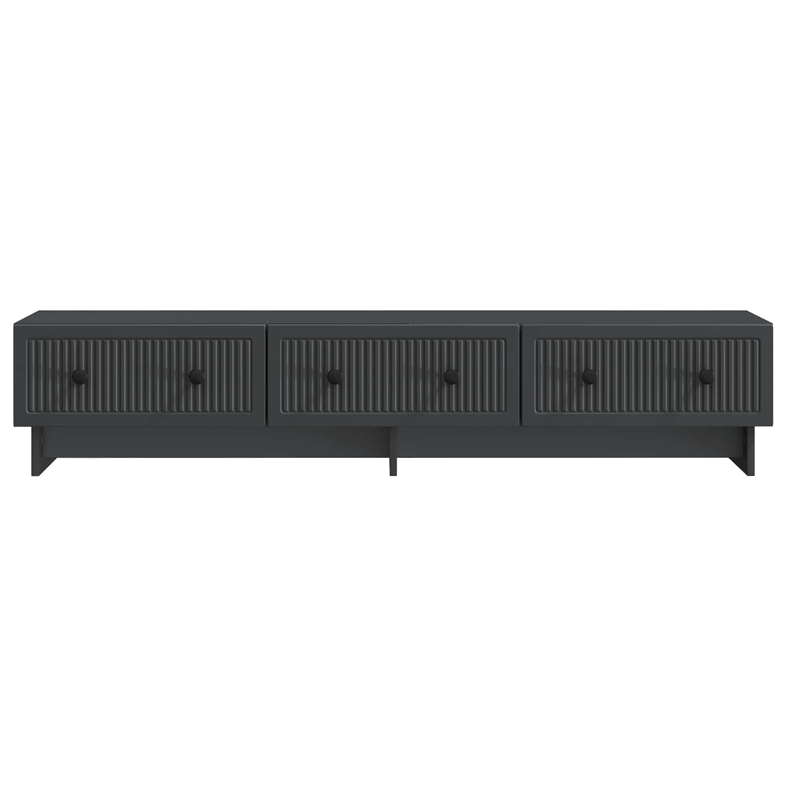 Meuble TV avec tiroir Noir 147 x 34,5 x 30 cm Bois d'ingénierie - XIOS