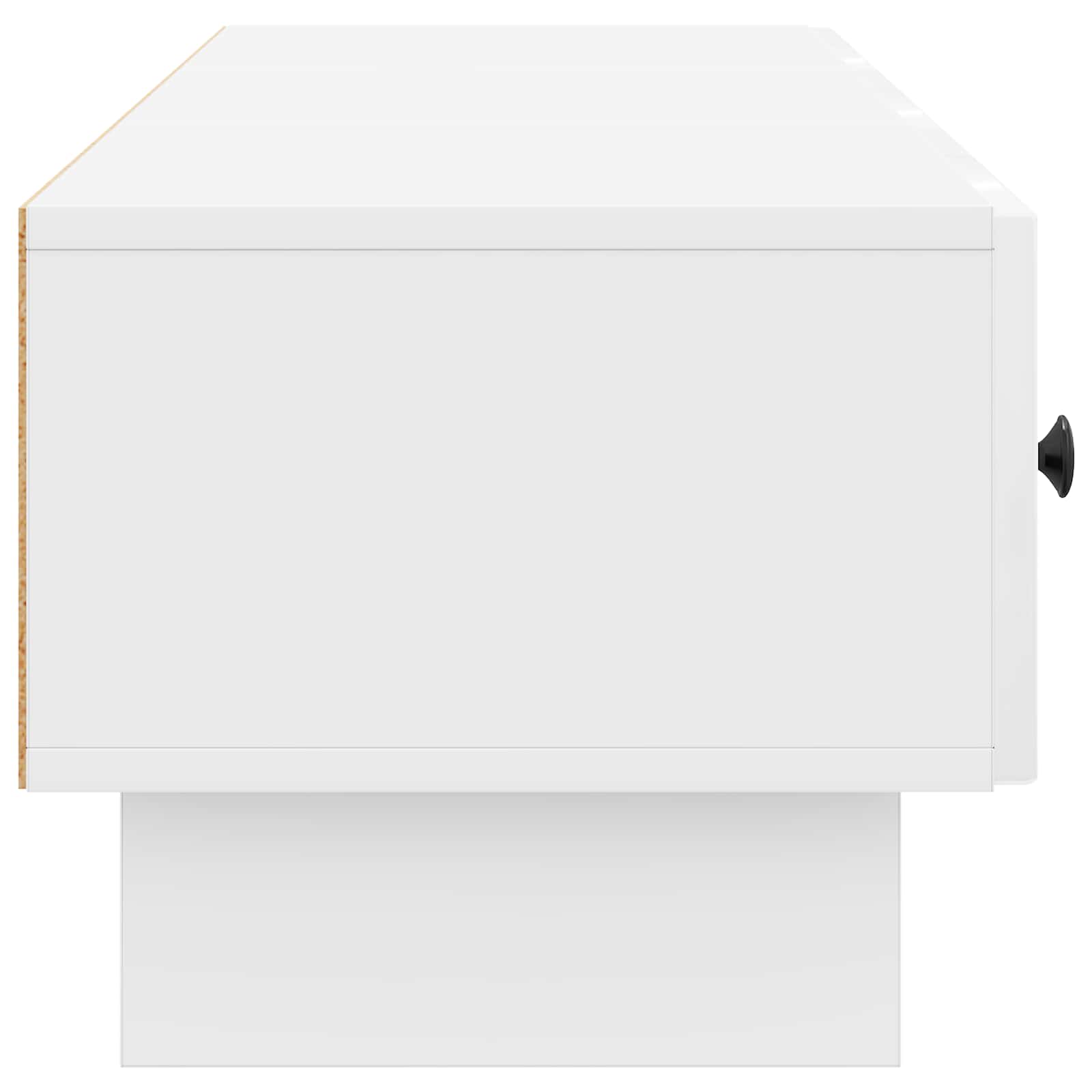 Meuble TV Blanc brillant 147 x 34,5 x 30 cm Bois d'ingénierie - XIOS