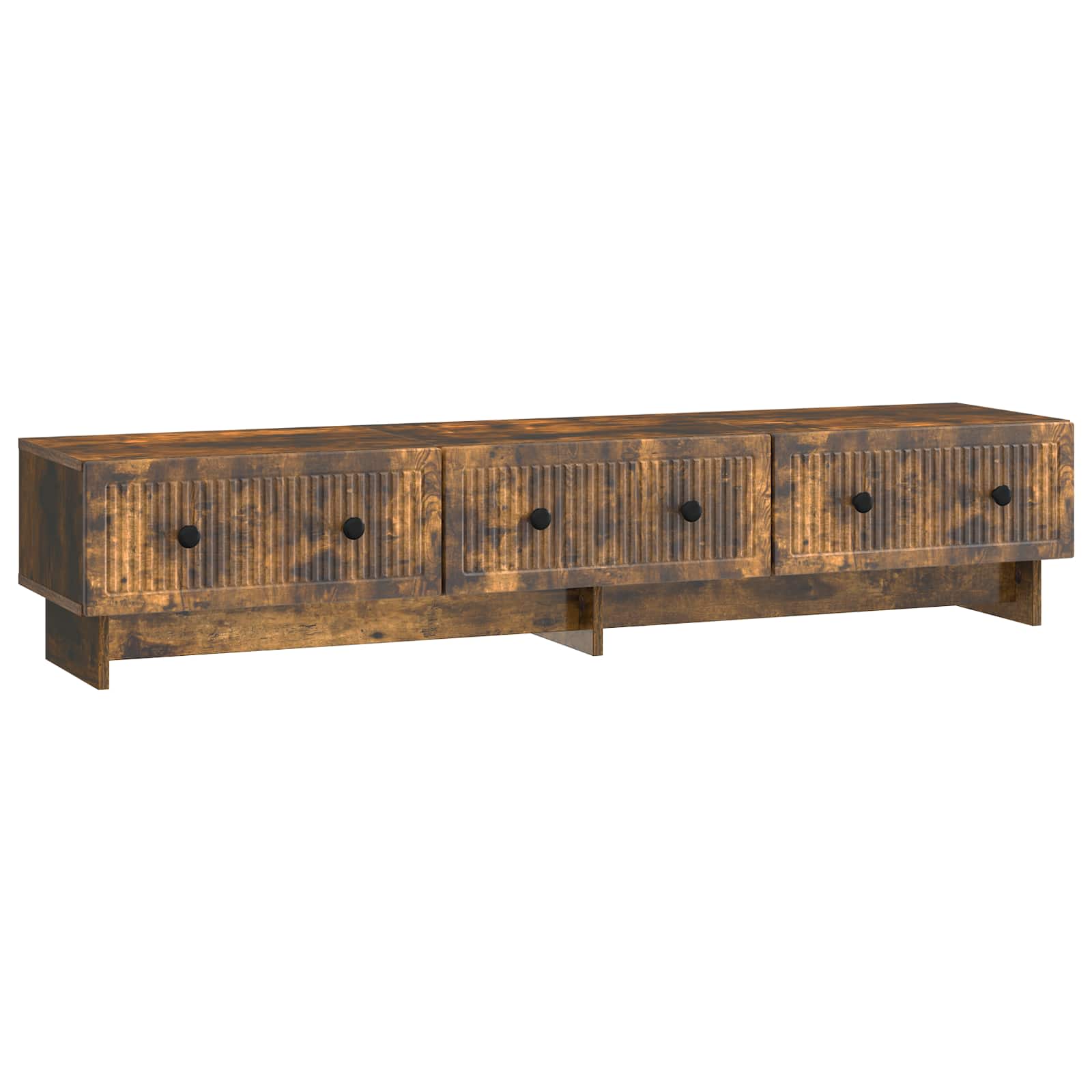 Meuble TV Chêne fumé 147 x 34,5 x 30 cm Bois d'ingénierie - XIOS